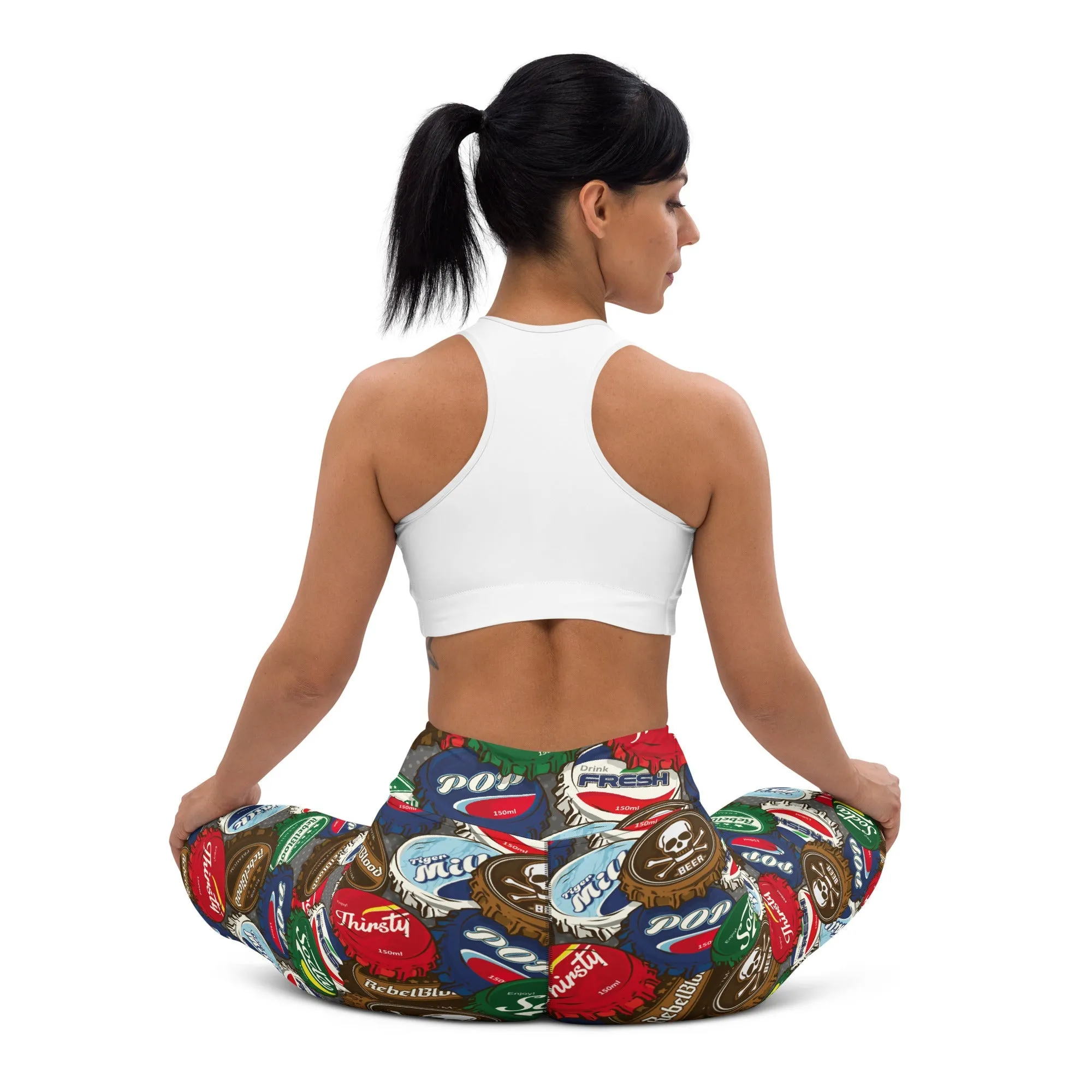 Bottle Caps Yoga Leggings