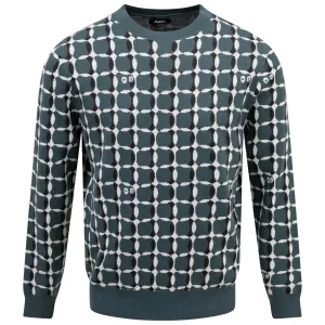 Buckets Weave Crew Neck Bistro Green - SU24
