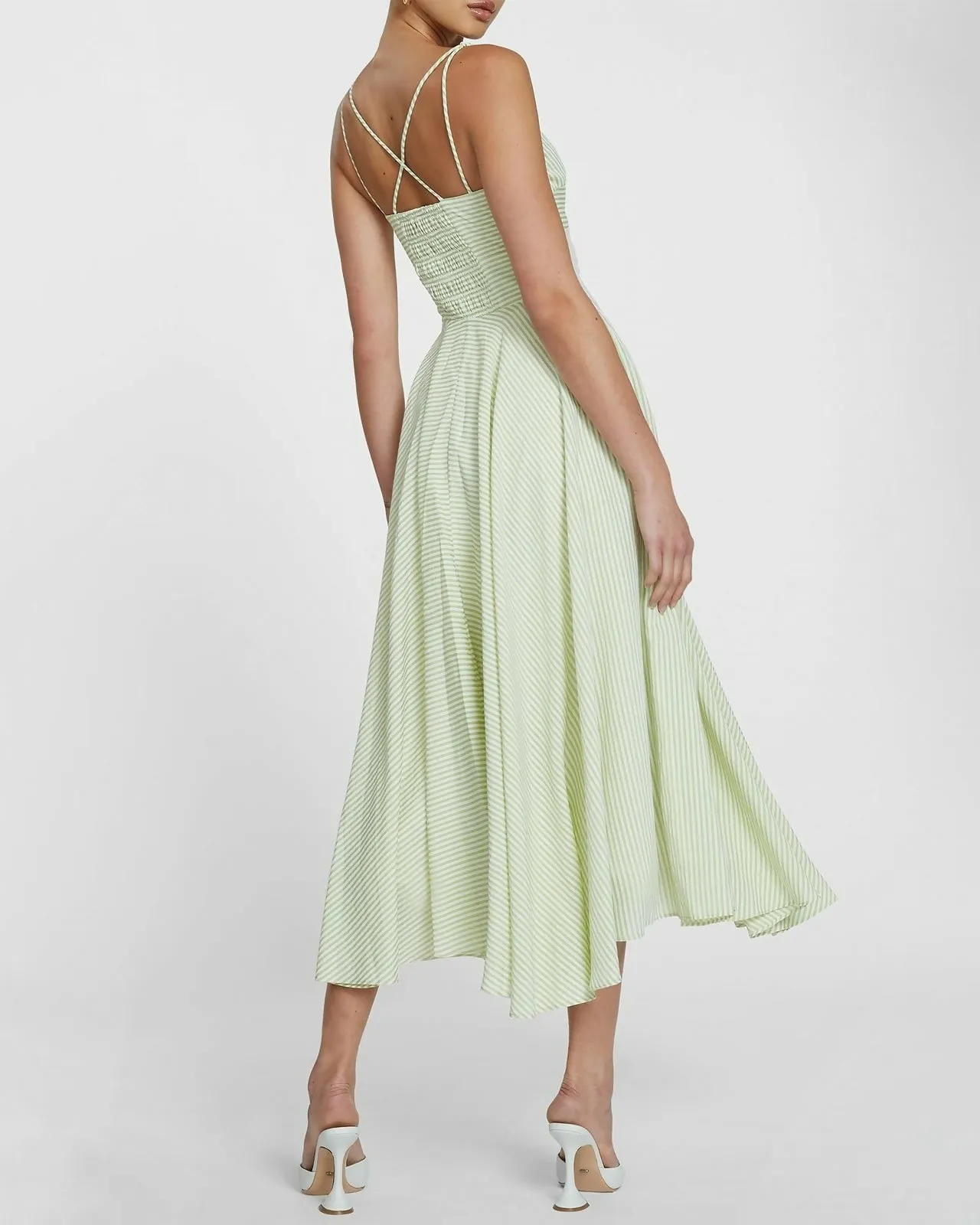 By Johnny Pistachio Stripe Dress