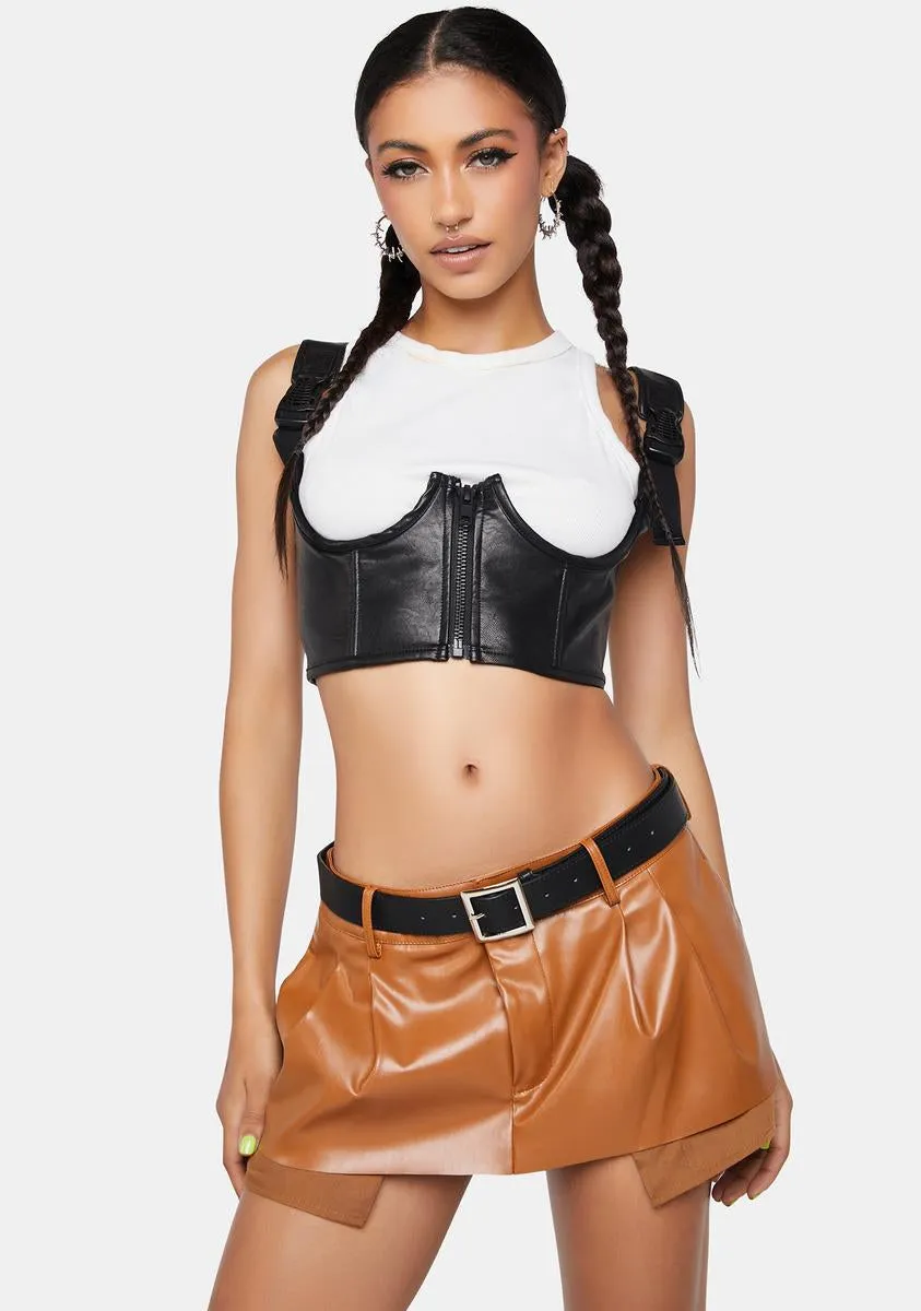 Camel Always Remembered Micro Skirt
