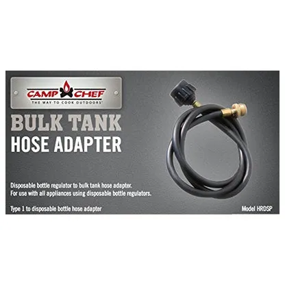 Camp Chef 5 Ft Bulk Tank 1/4" Hose Adapter MS2 Series .5 PSI Max Pressure HRDSP
