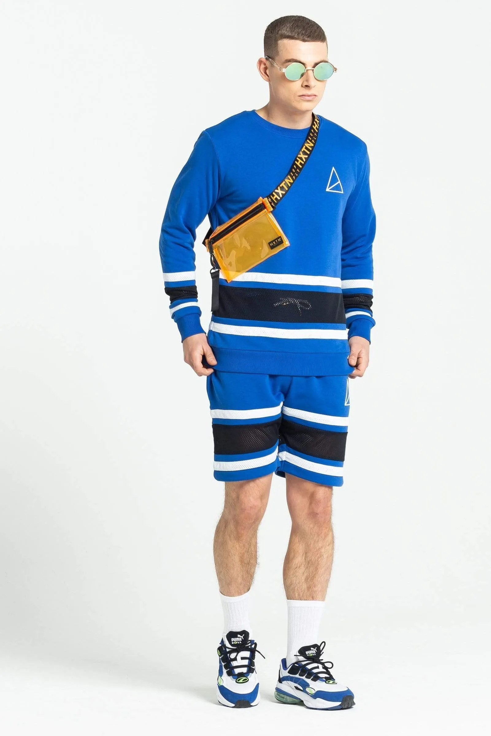 Carder Crew Neck Men's Sweatshirt - Royal Blue
