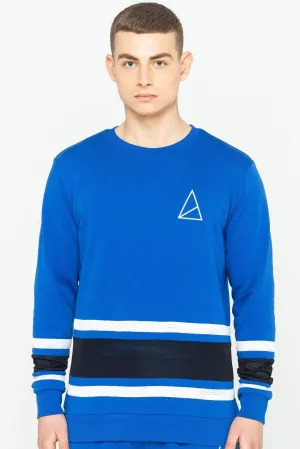 Carder Crew Neck Men's Sweatshirt - Royal Blue