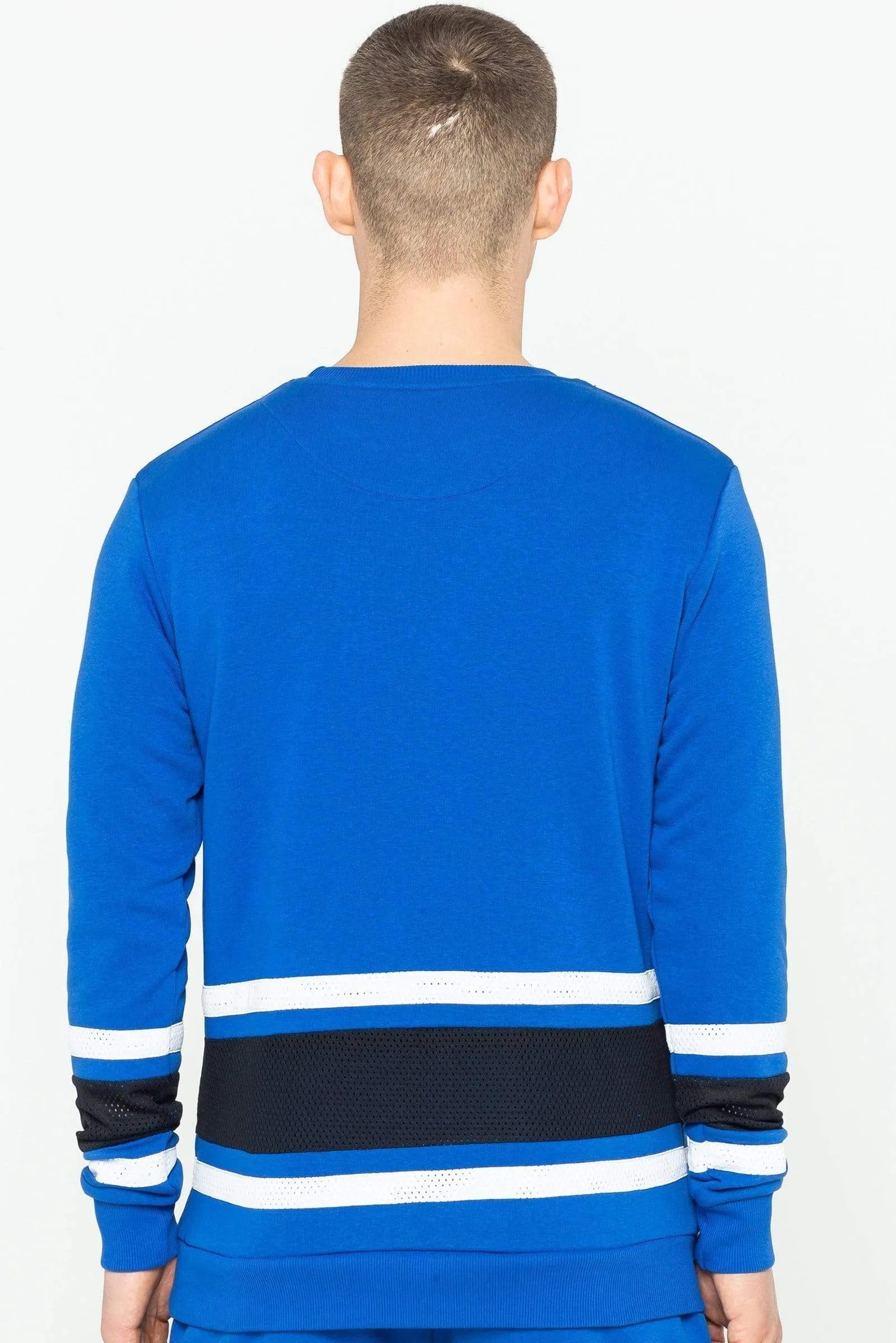 Carder Crew Neck Men's Sweatshirt - Royal Blue