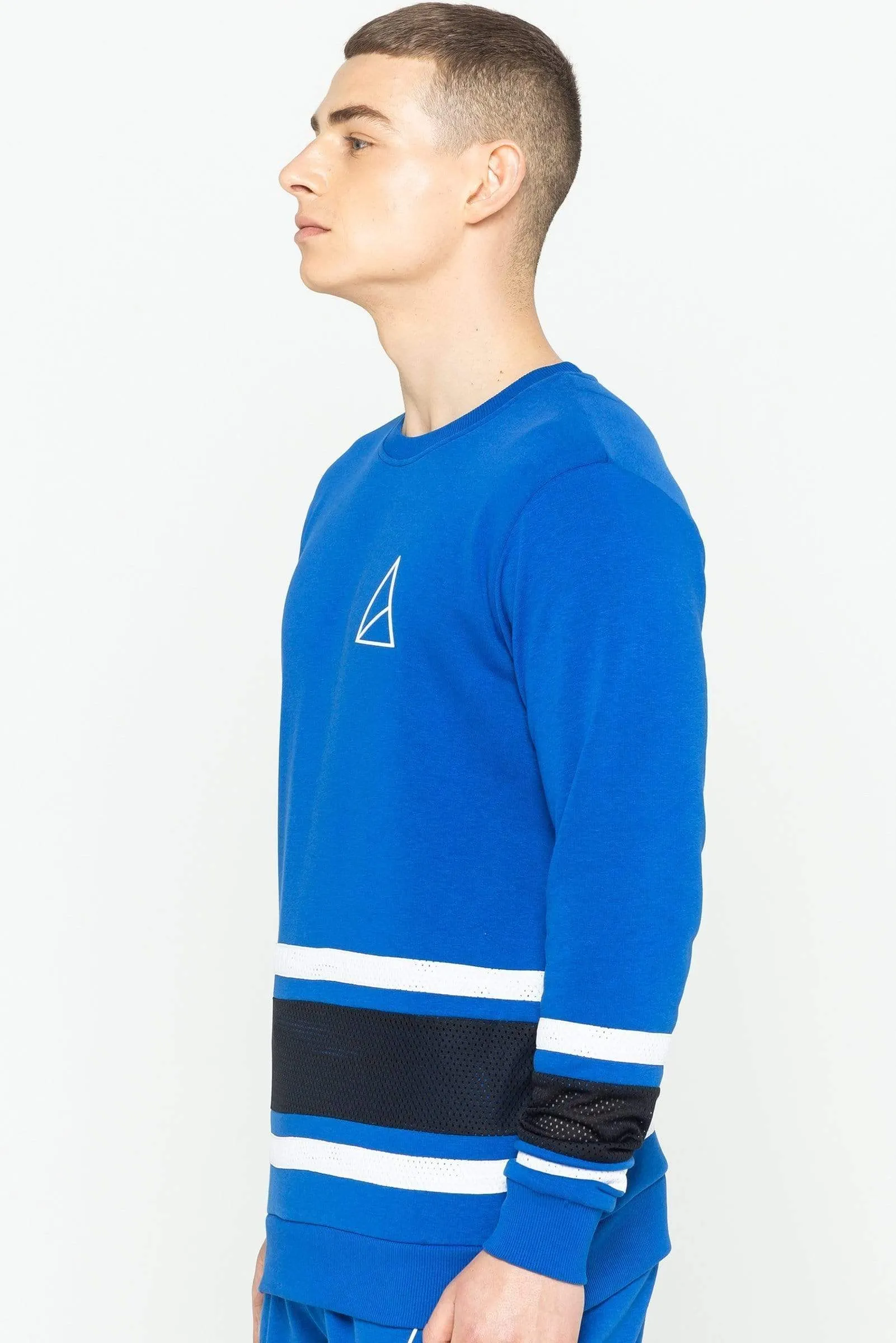 Carder Crew Neck Men's Sweatshirt - Royal Blue