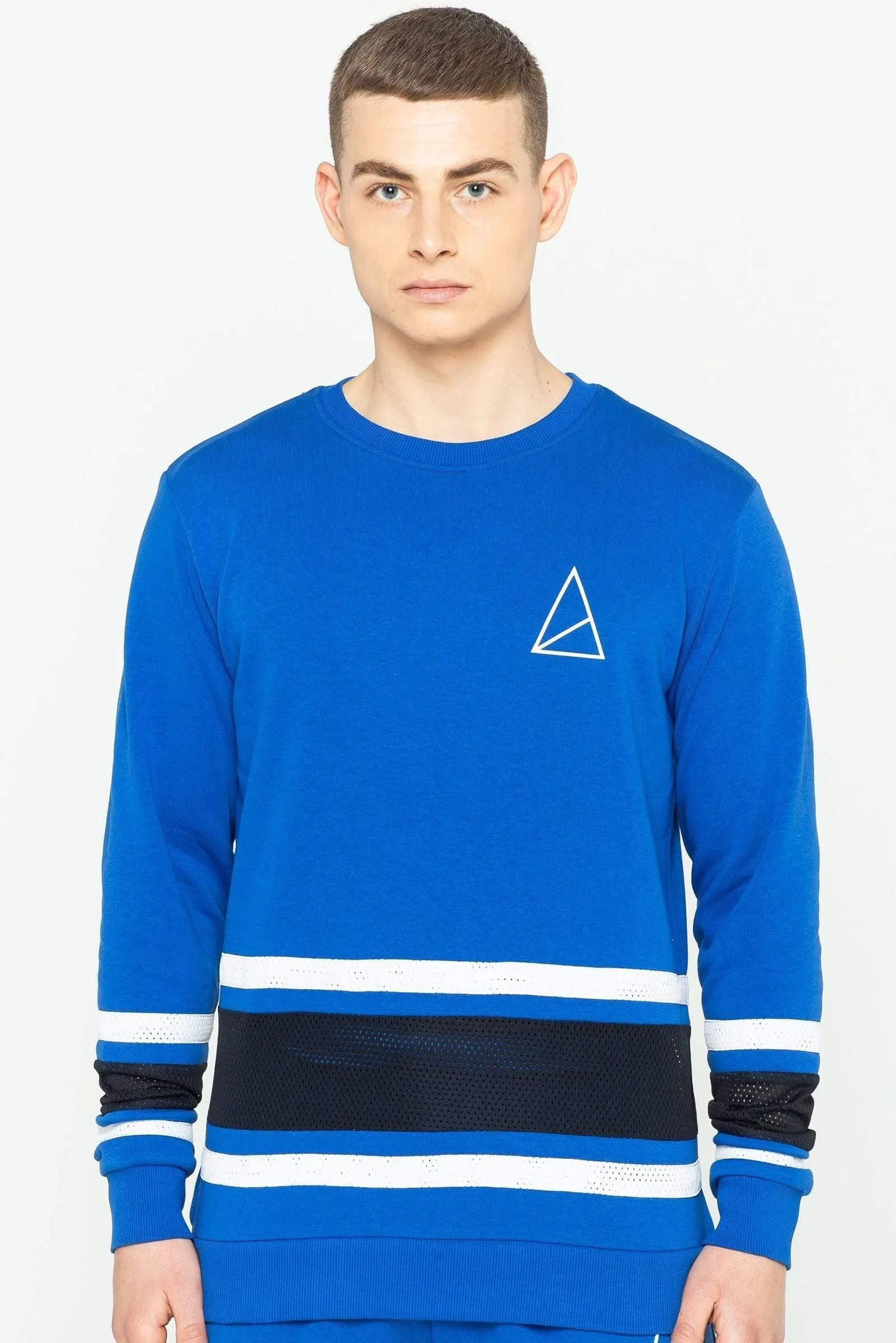 Carder Crew Neck Men's Sweatshirt - Royal Blue