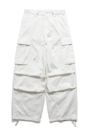 Cargo Pants with Straight In White