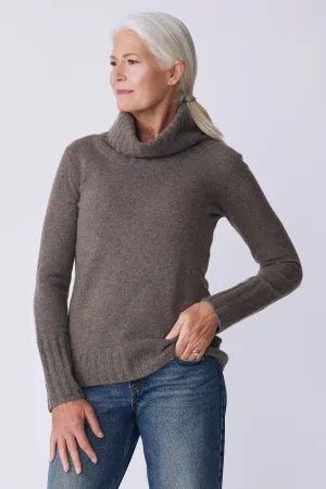 Cashmere Cowl T-Neck - Elk