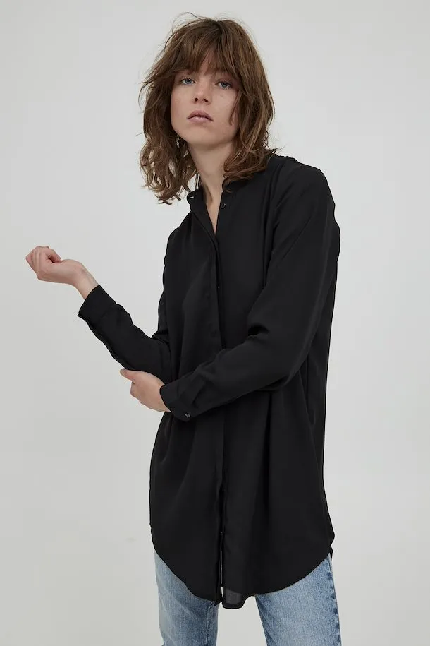 Cellani Longline Shirt (Black)