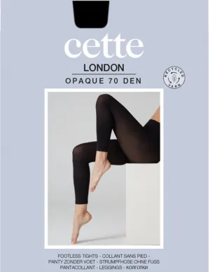 Cette ECO 70 Denier London Plus Size Leggings Black