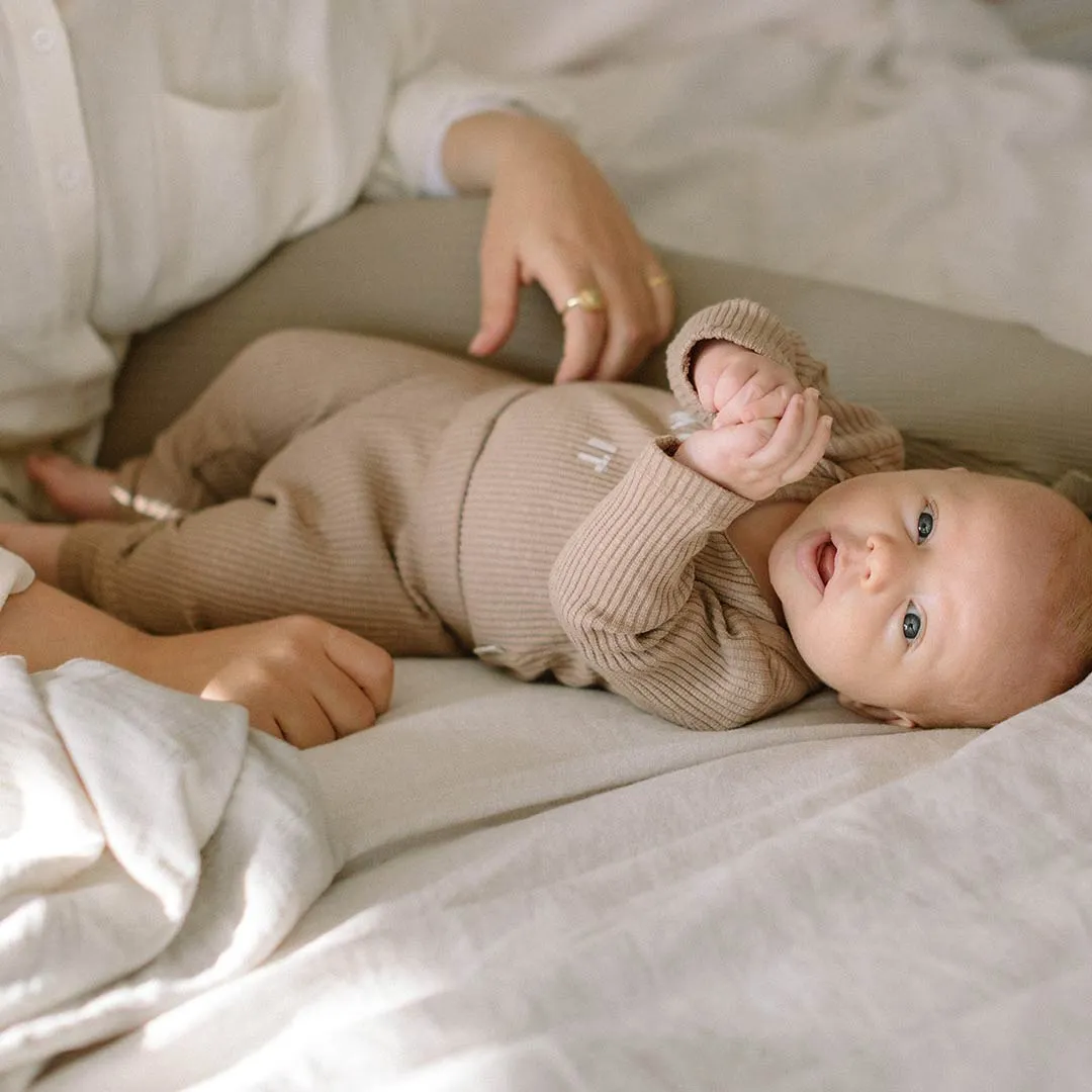 Claude & Co Ribbed Leggings - Soft Chocolate