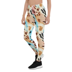 Colorful Cow Print Leggings