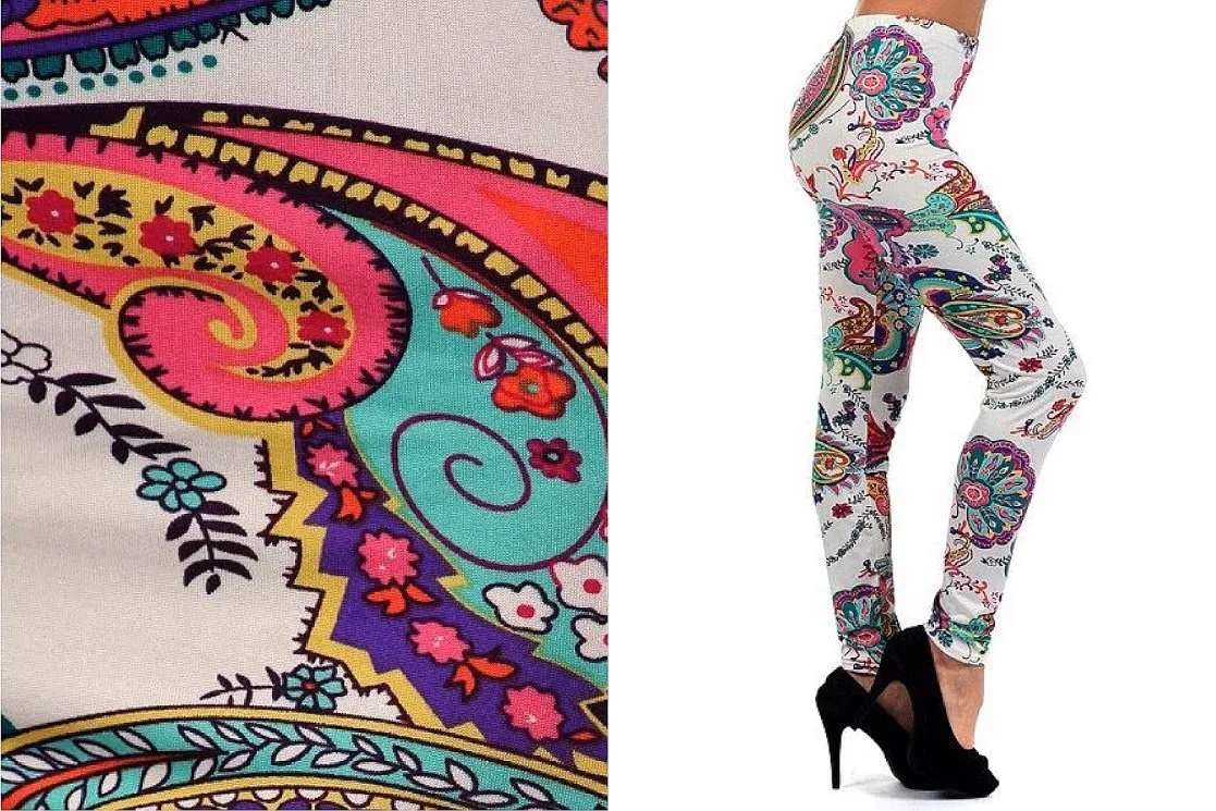 Colorful Paisley Stretch & Super Soft Leggings