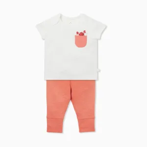 Coral Crab T-Shirt & Leggings Set