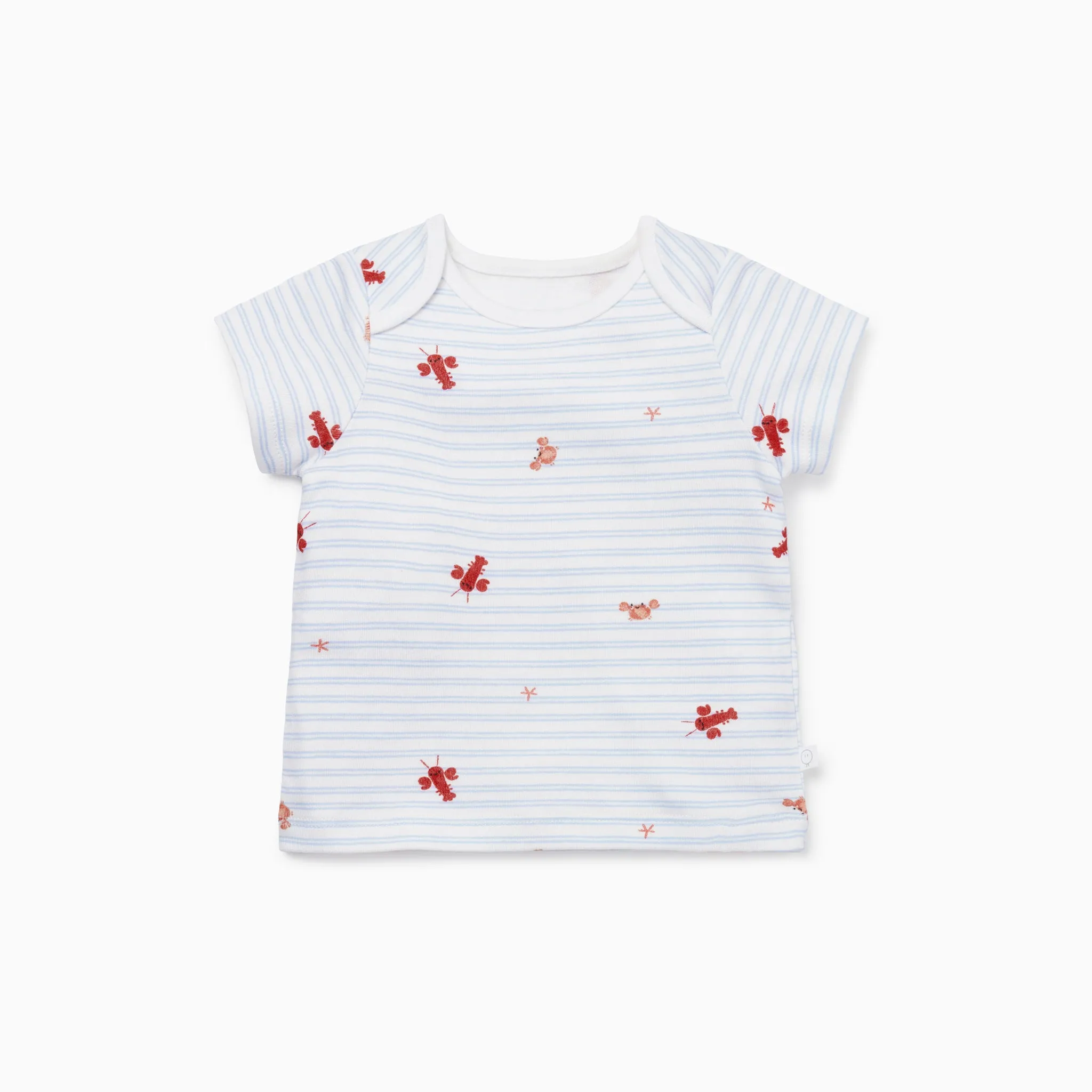 Coral Ocean Stripe T-Shirt & Leggings Set