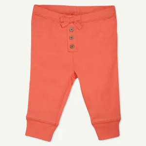 Coral Pink Ruffle Legging