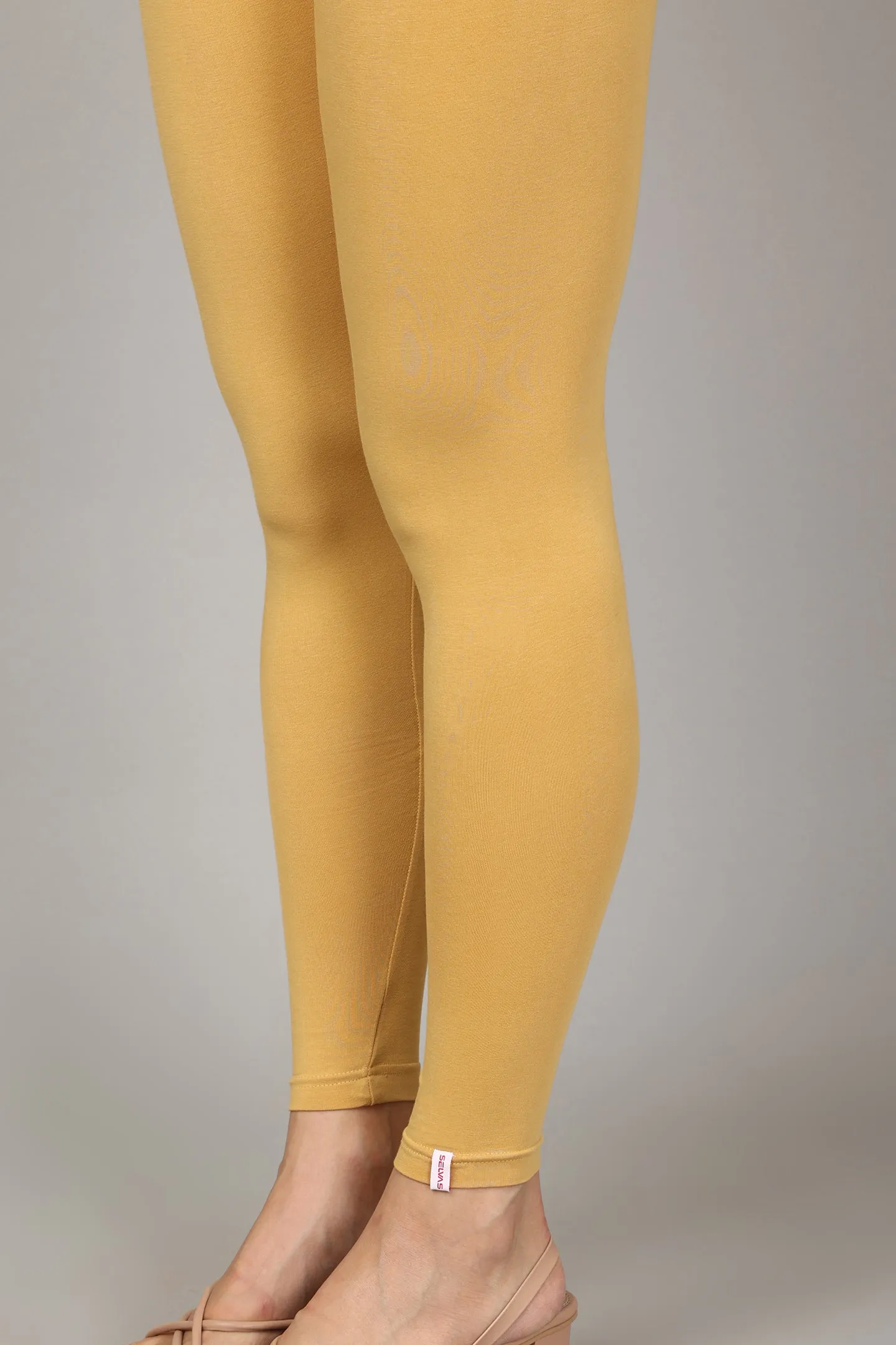 COTTON ANKLE LEGGINGS - SKIN