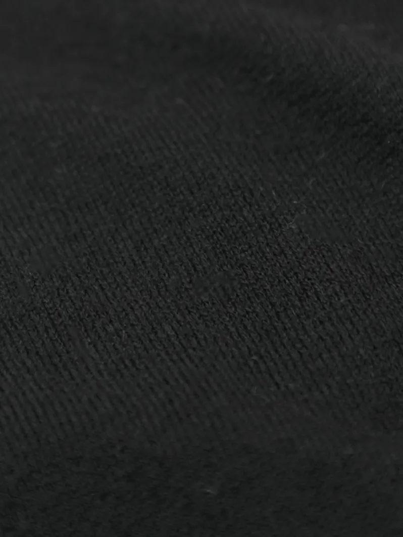 Cotton Cashmere Leggings - Black