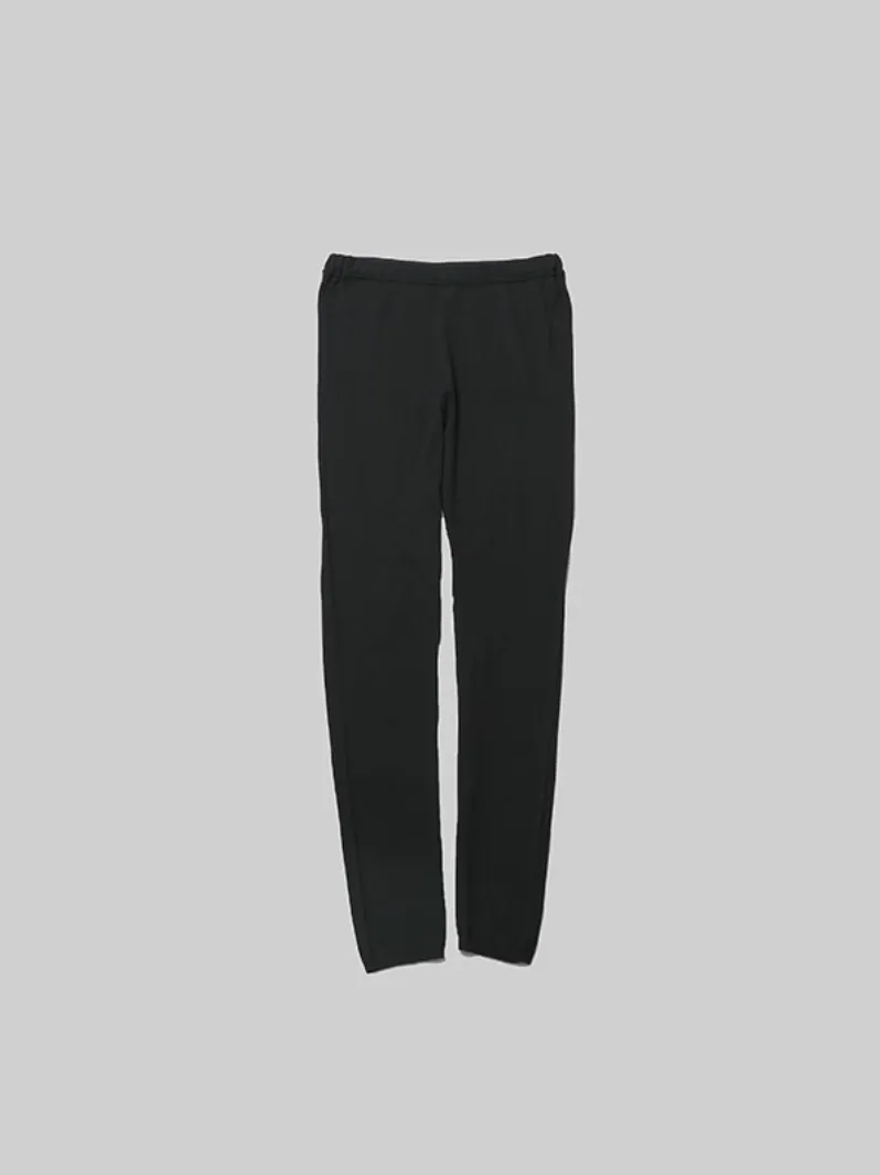 Cotton Cashmere Leggings - Black