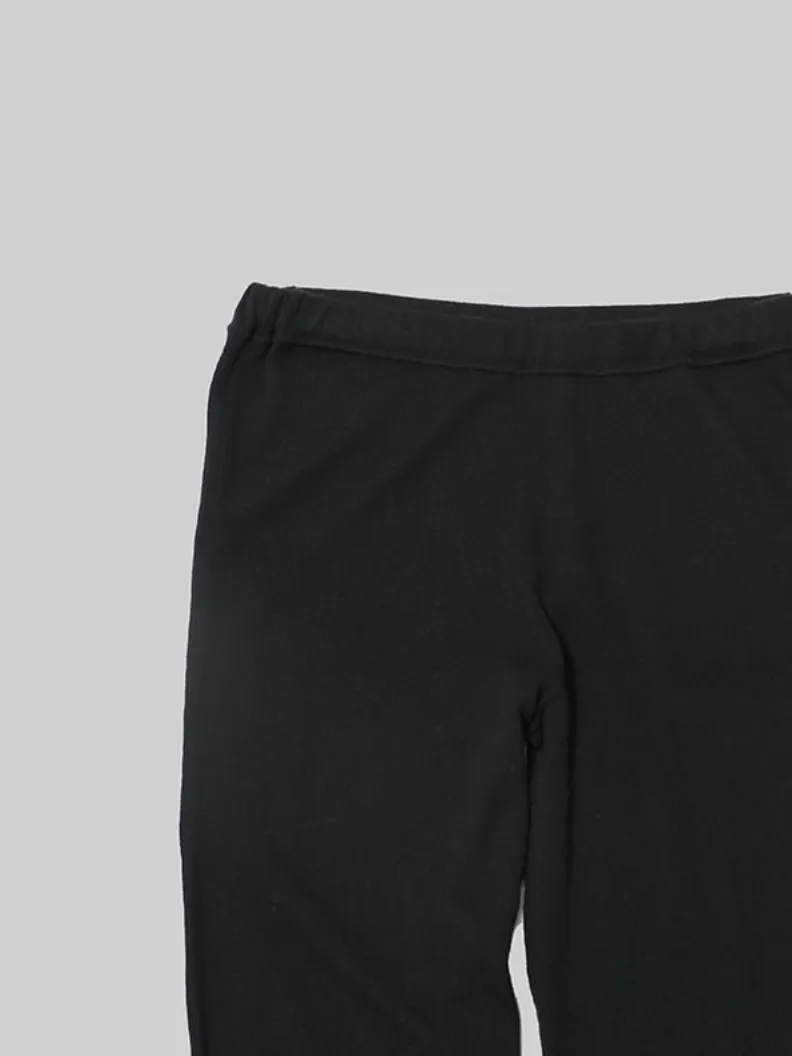 Cotton Cashmere Leggings - Black