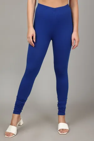 COTTON CHURIDAR LEGGINGS - ROYAL BLUE