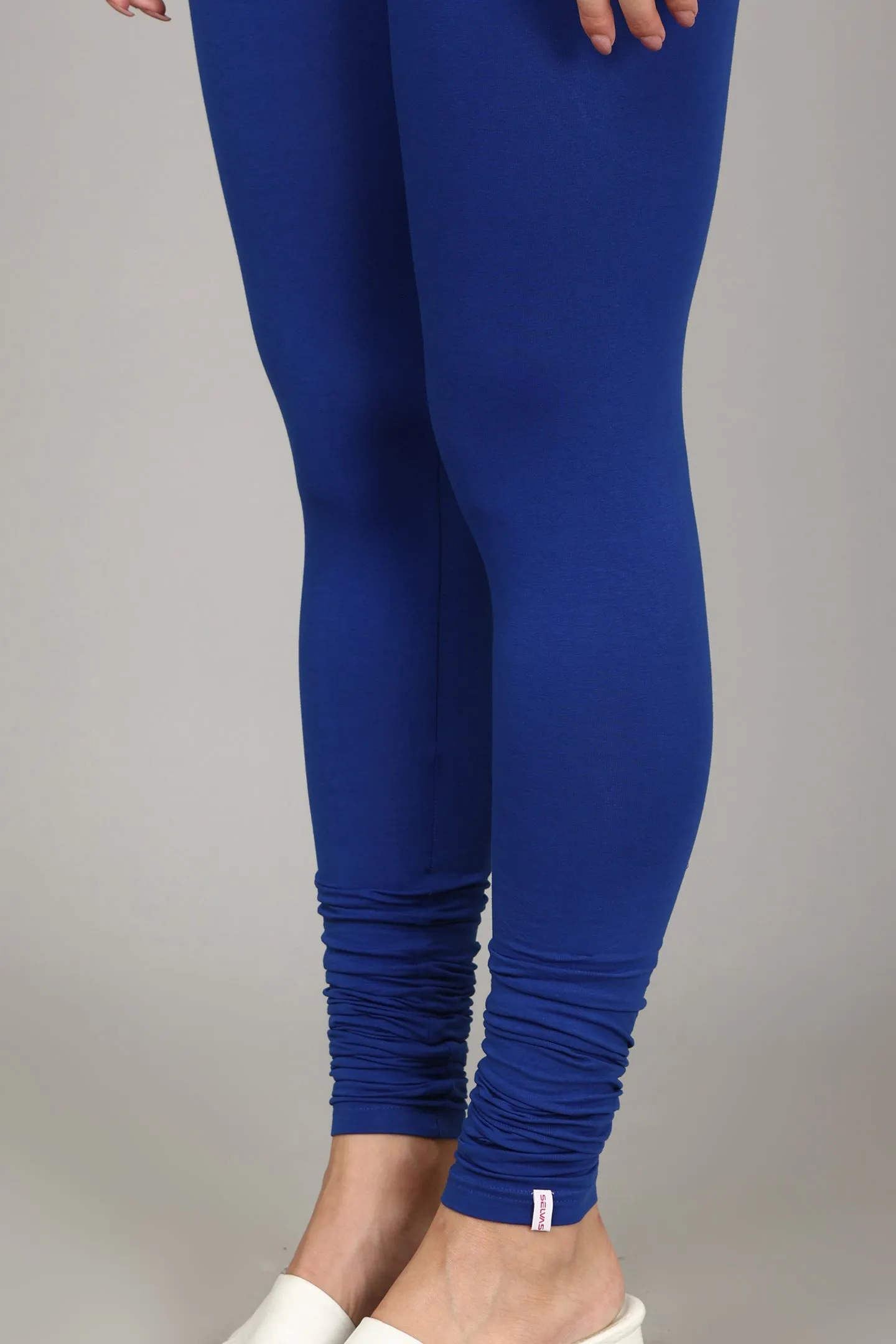 COTTON CHURIDAR LEGGINGS - ROYAL BLUE
