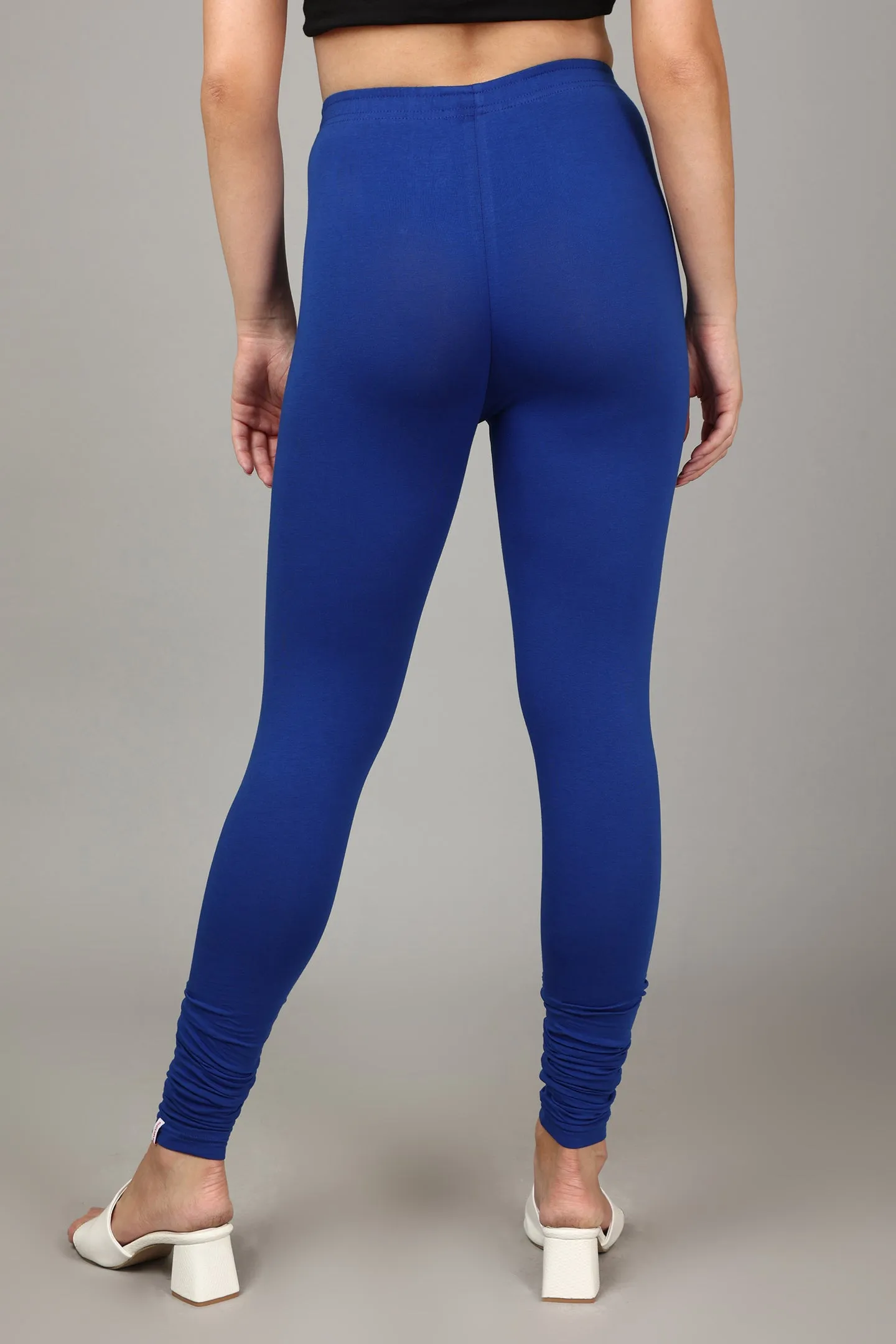 COTTON CHURIDAR LEGGINGS - ROYAL BLUE
