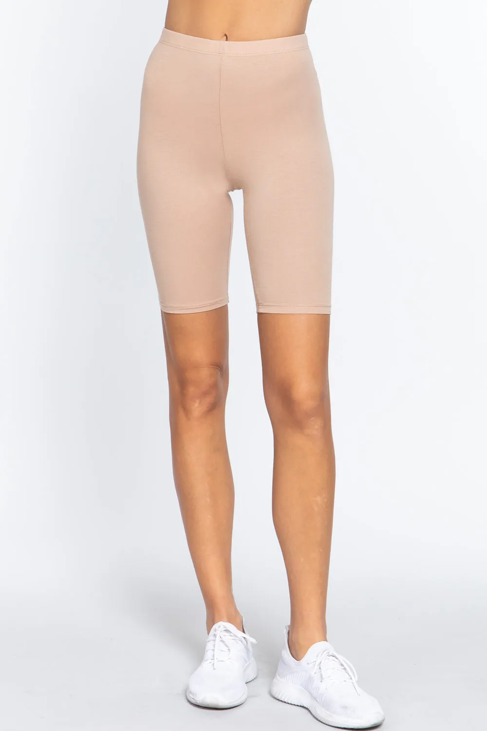 COTTON JERSEY SHORT LEGGINGS