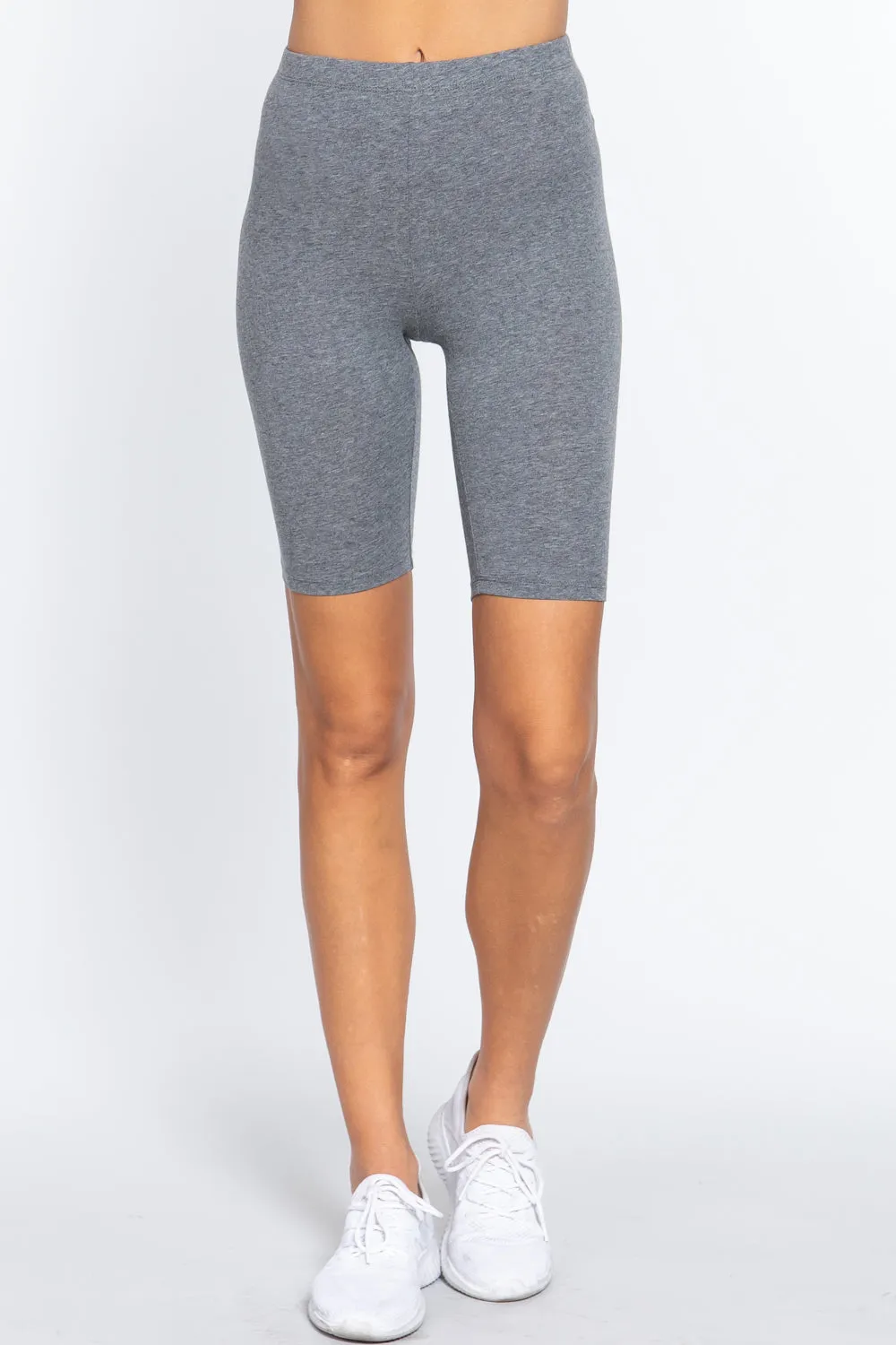 COTTON JERSEY SHORT LEGGINGS