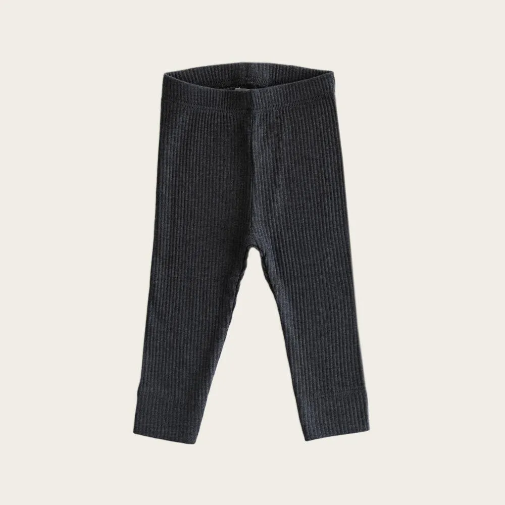 Cotton Modal Legging - Dark Grey Marle