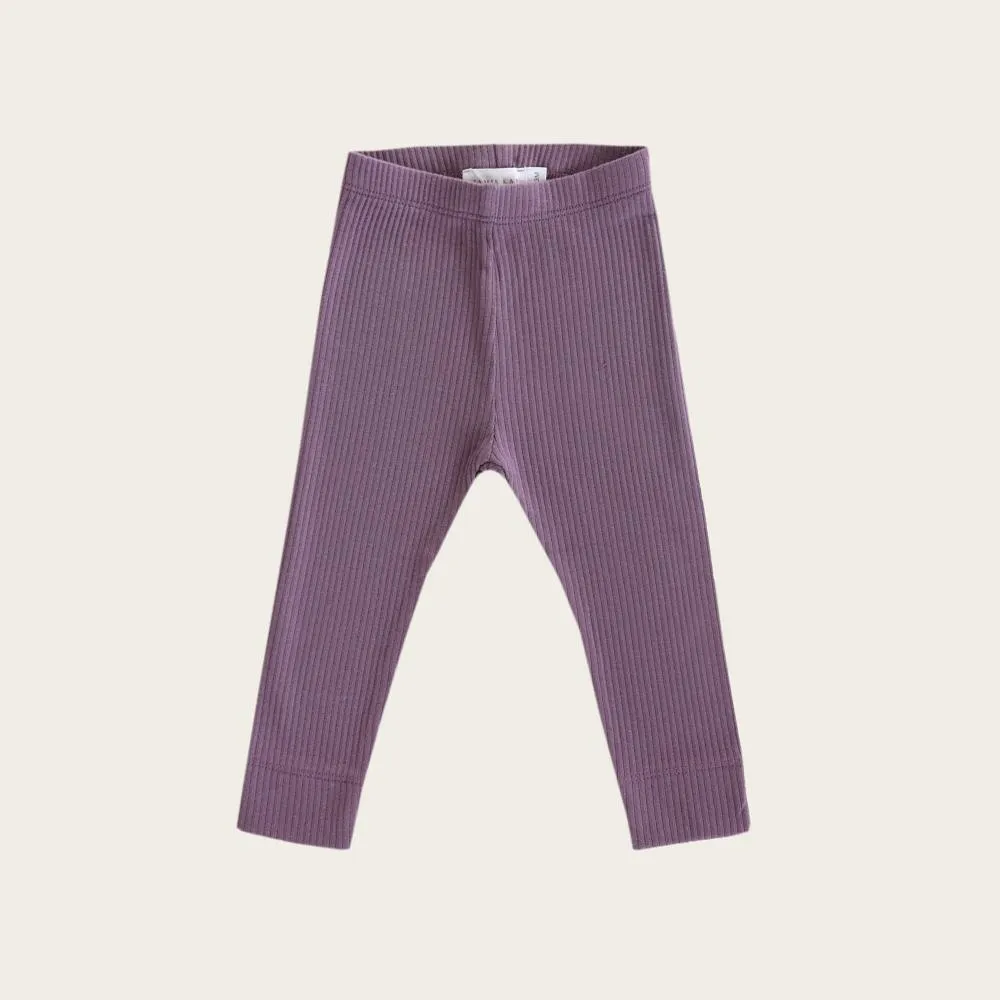 Cotton Modal Legging - Grape
