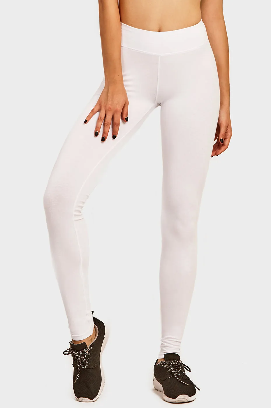 COTTONBELL LADIES COTTON LEGGINGS (WP4000C_WHITE)