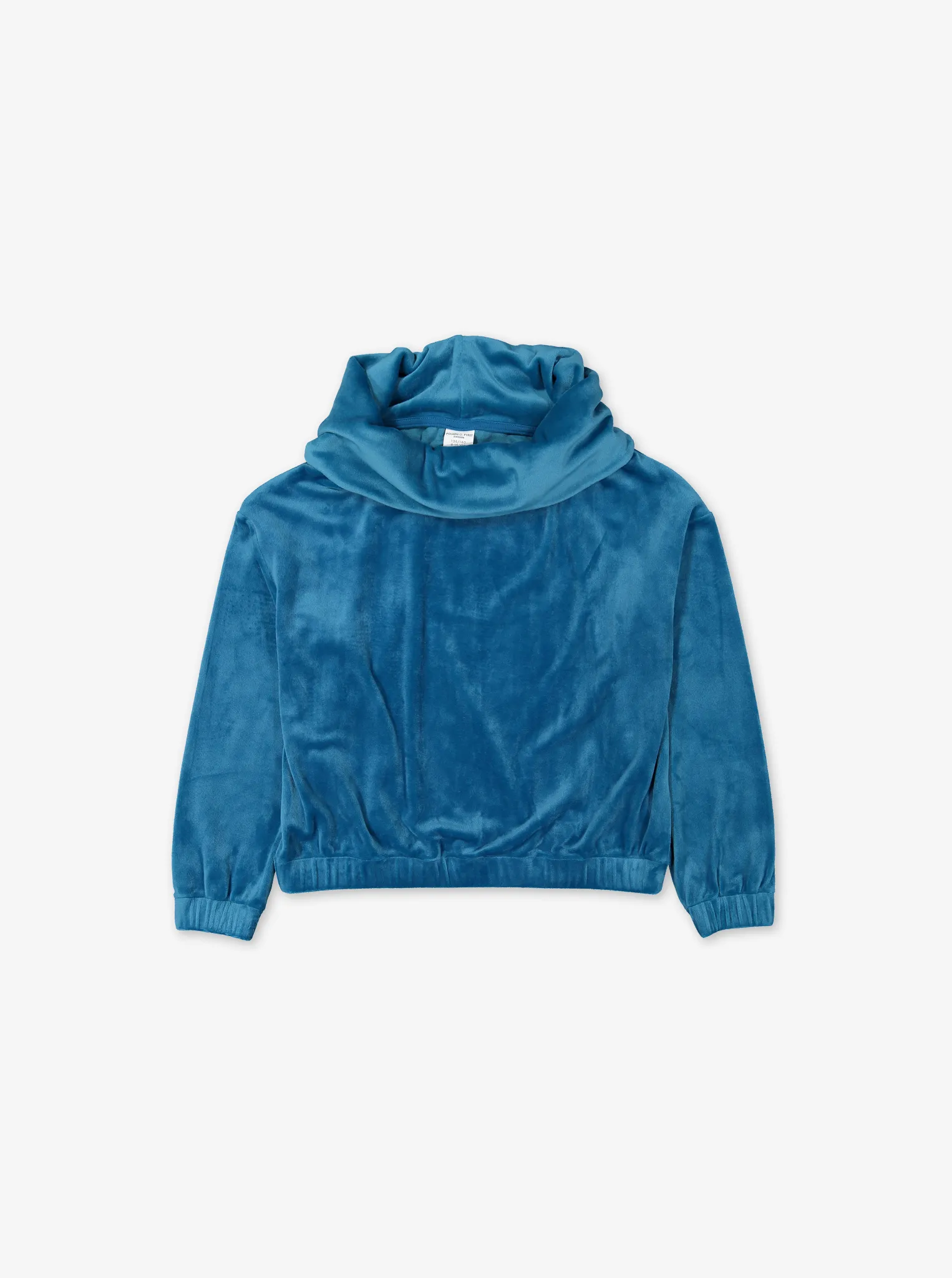 Cowl Neck Velour Kids Top