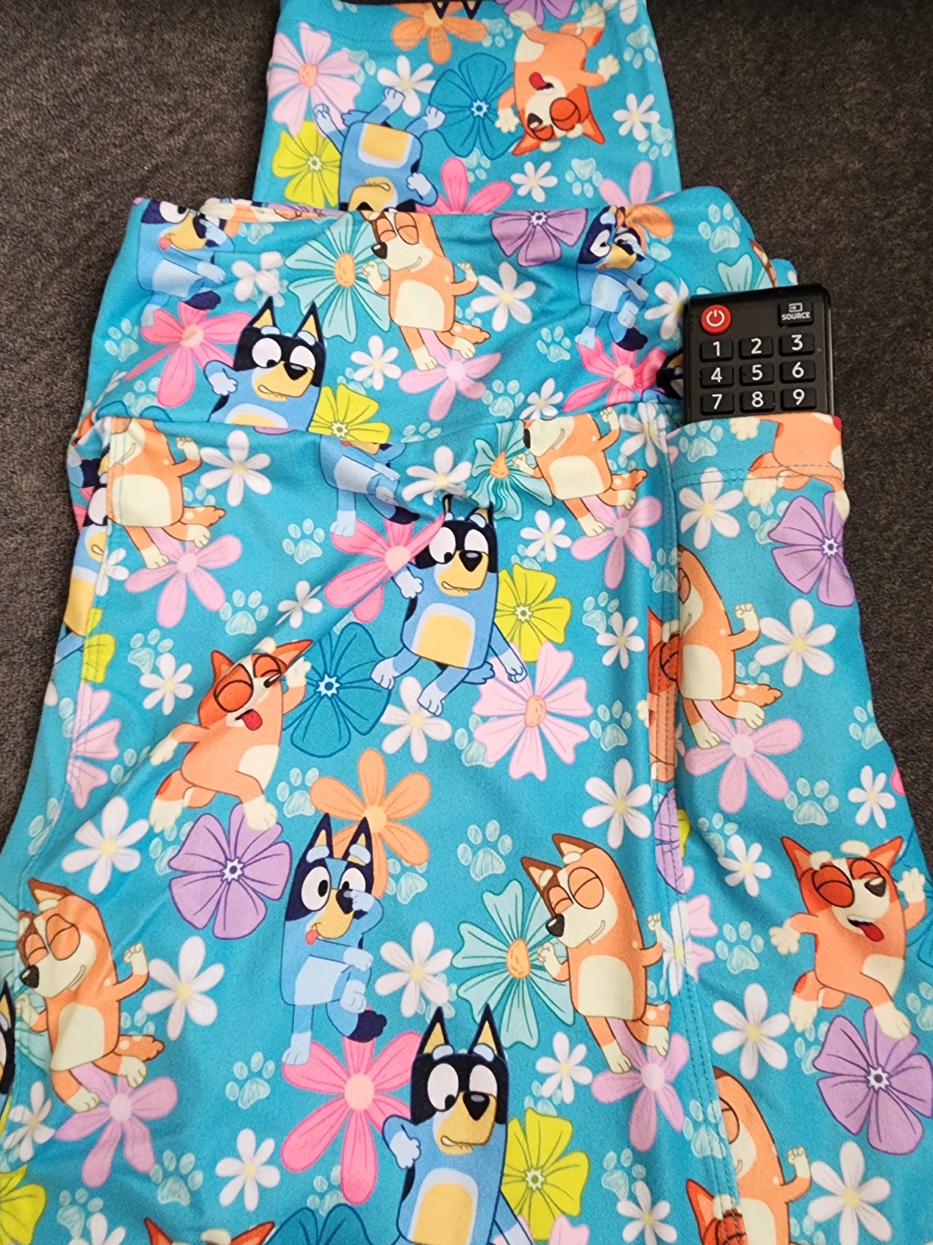 *CP Bluey, Bingo, Mum and Dad Flower Leggings