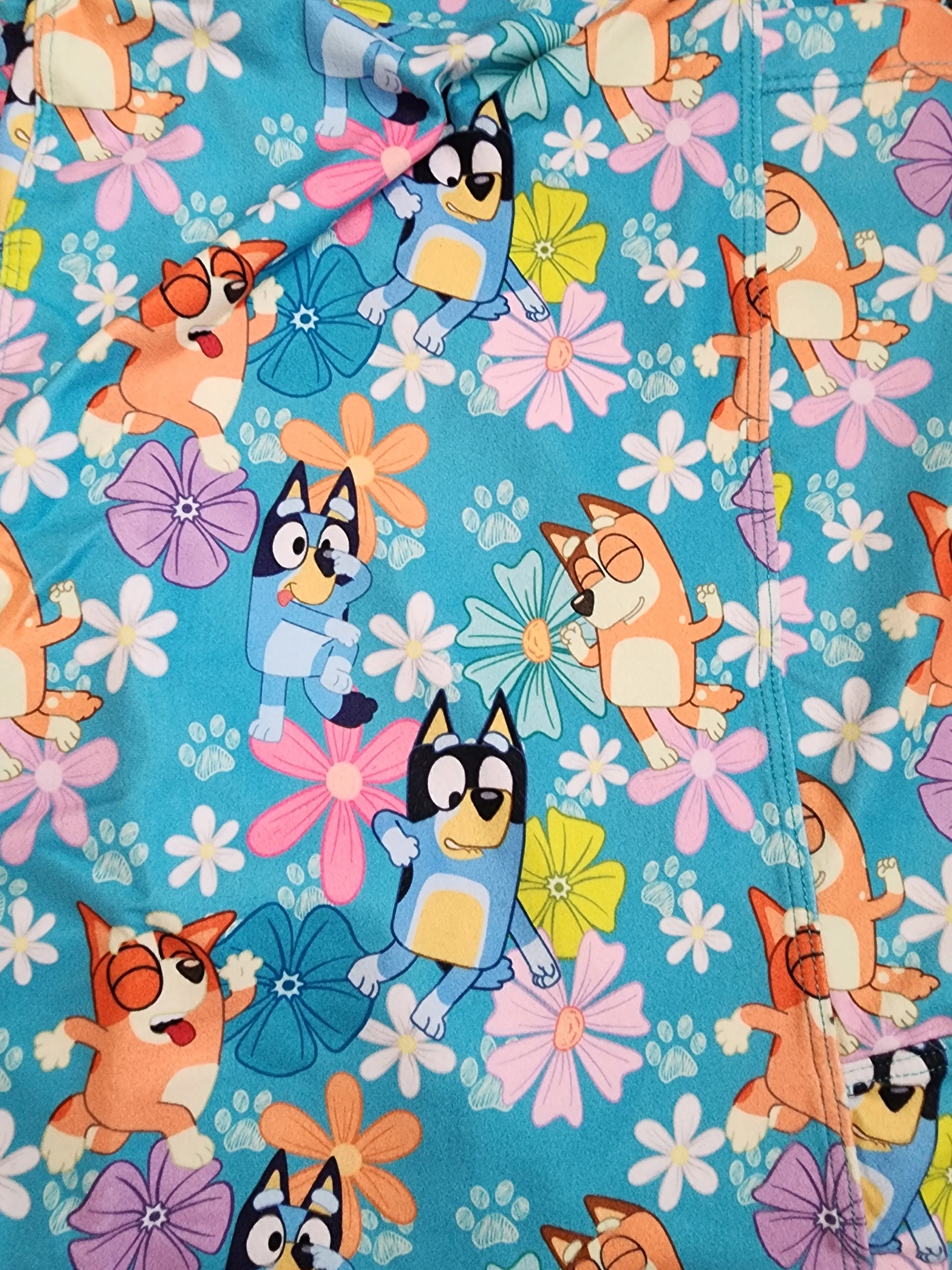 *CP Bluey, Bingo, Mum and Dad Flower Leggings