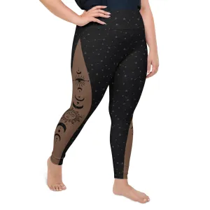 Crescent Moon Plus Size Leggings