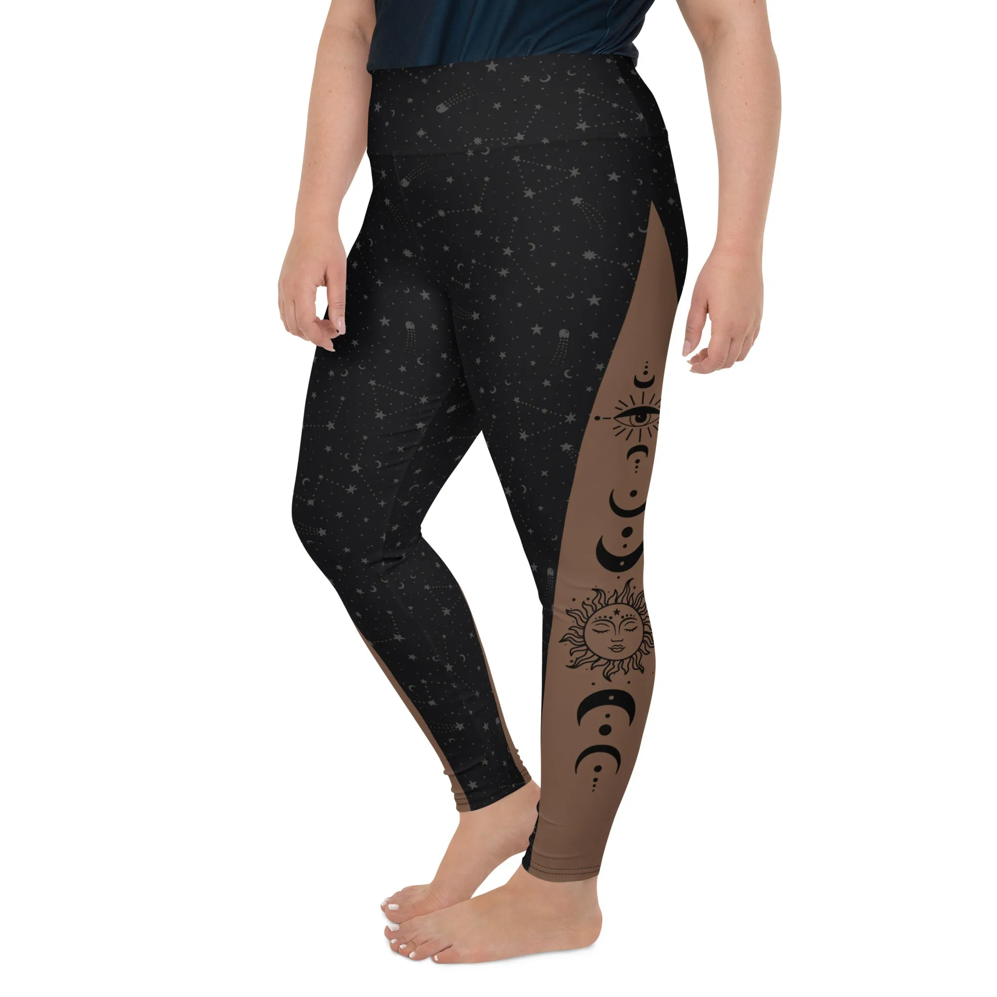 Crescent Moon Plus Size Leggings