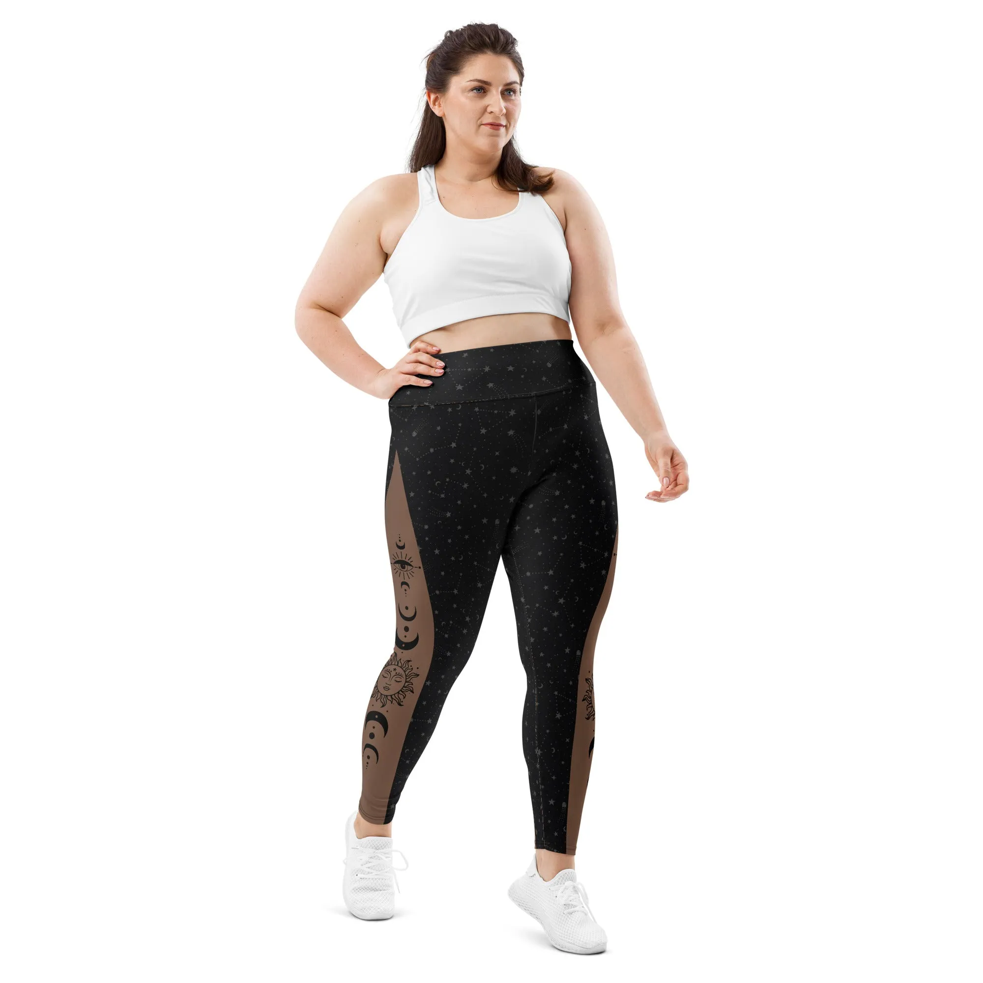 Crescent Moon Plus Size Leggings