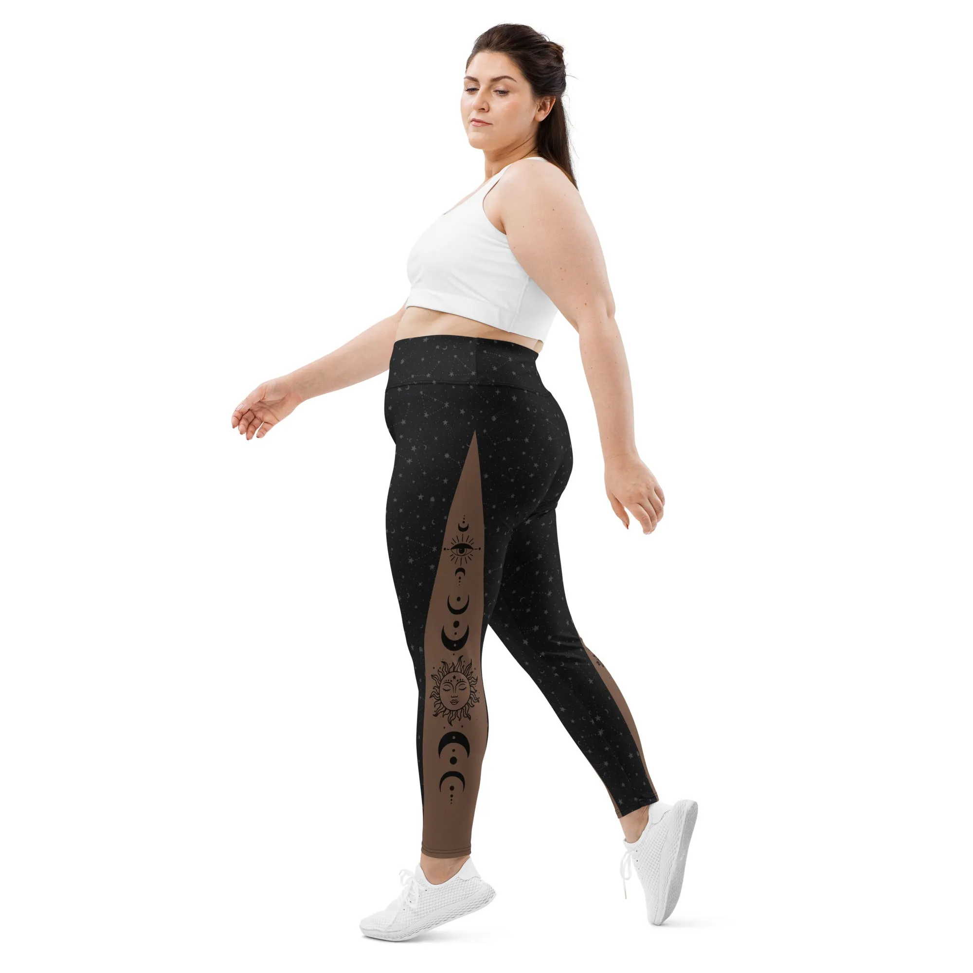 Crescent Moon Plus Size Leggings