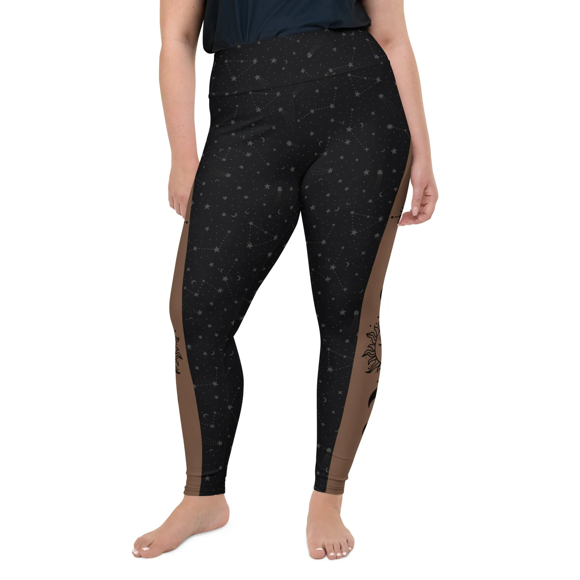 Crescent Moon Plus Size Leggings