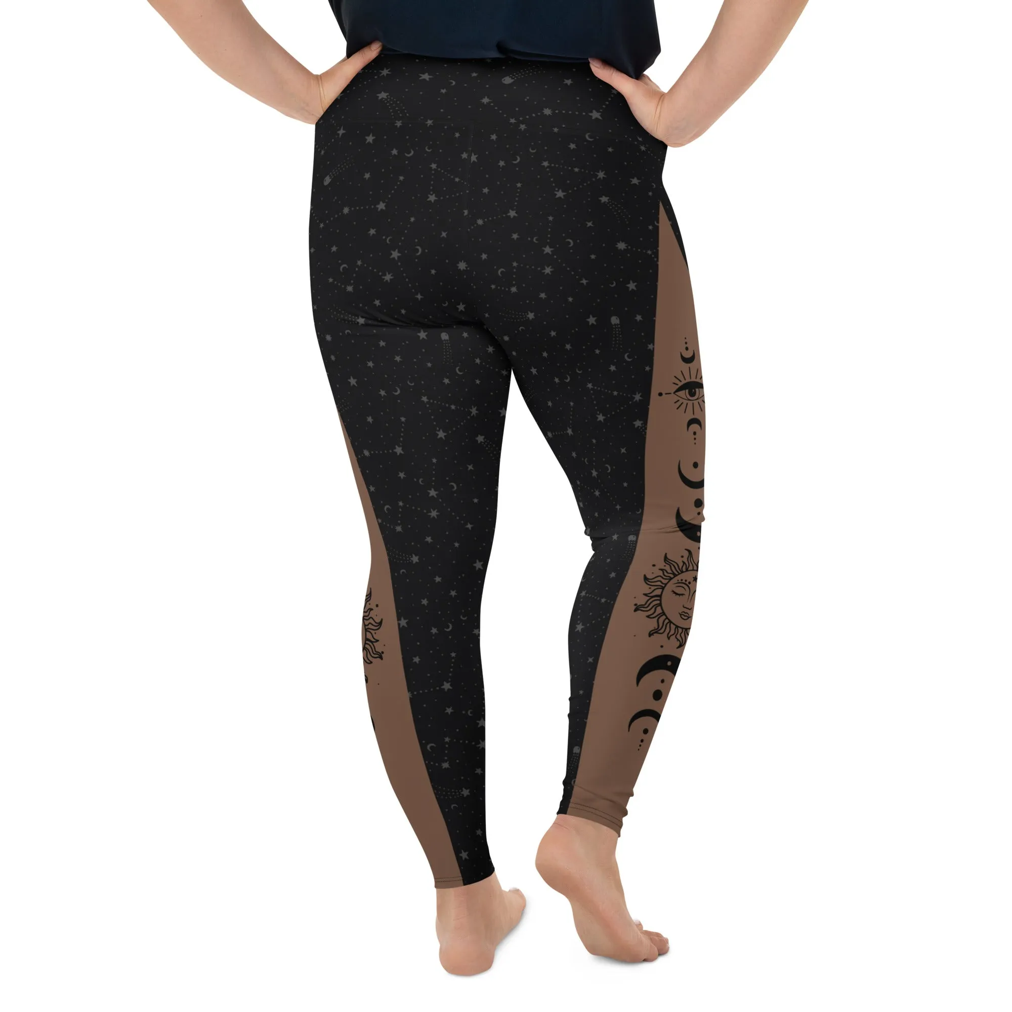 Crescent Moon Plus Size Leggings