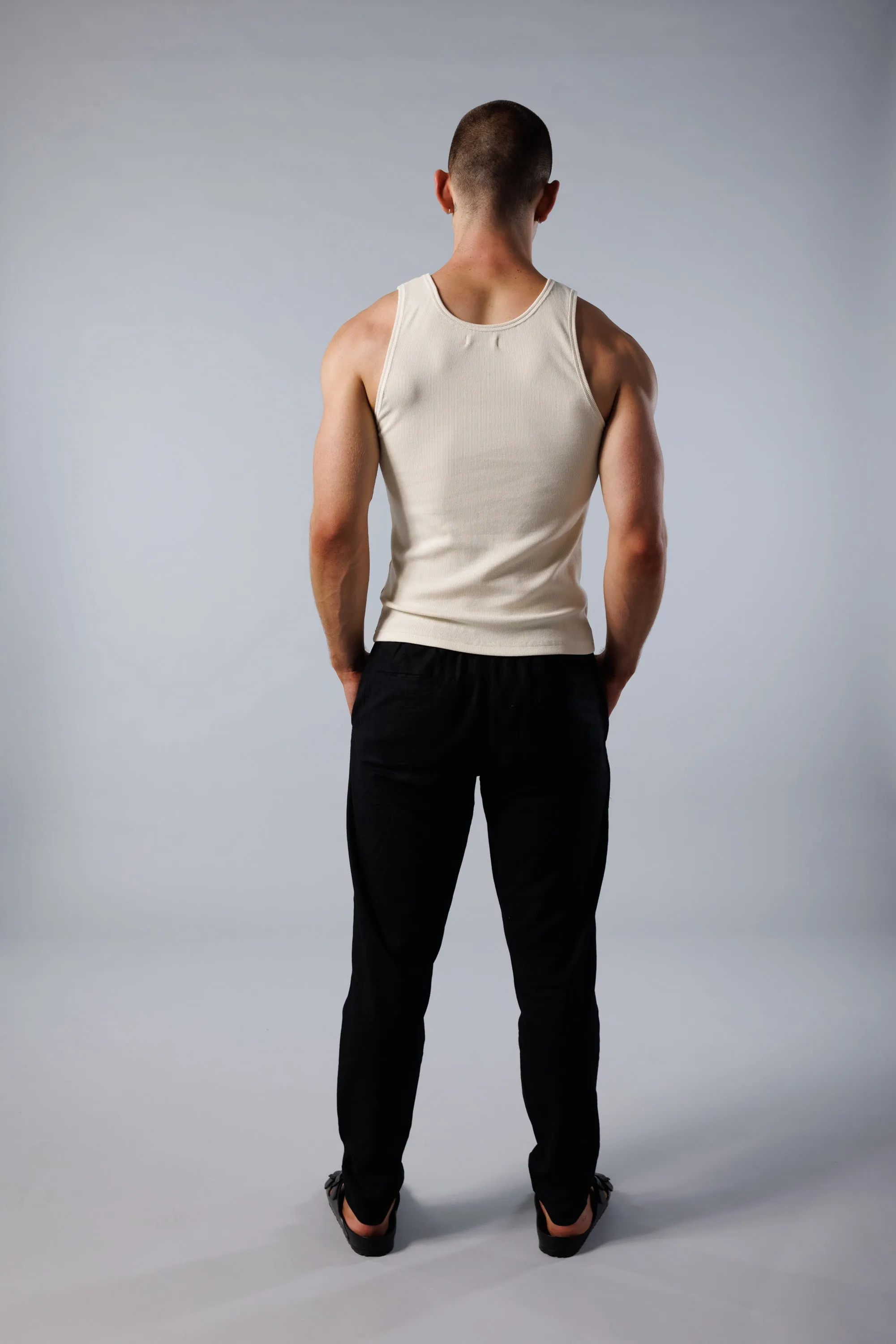 Crop Tank - Beige