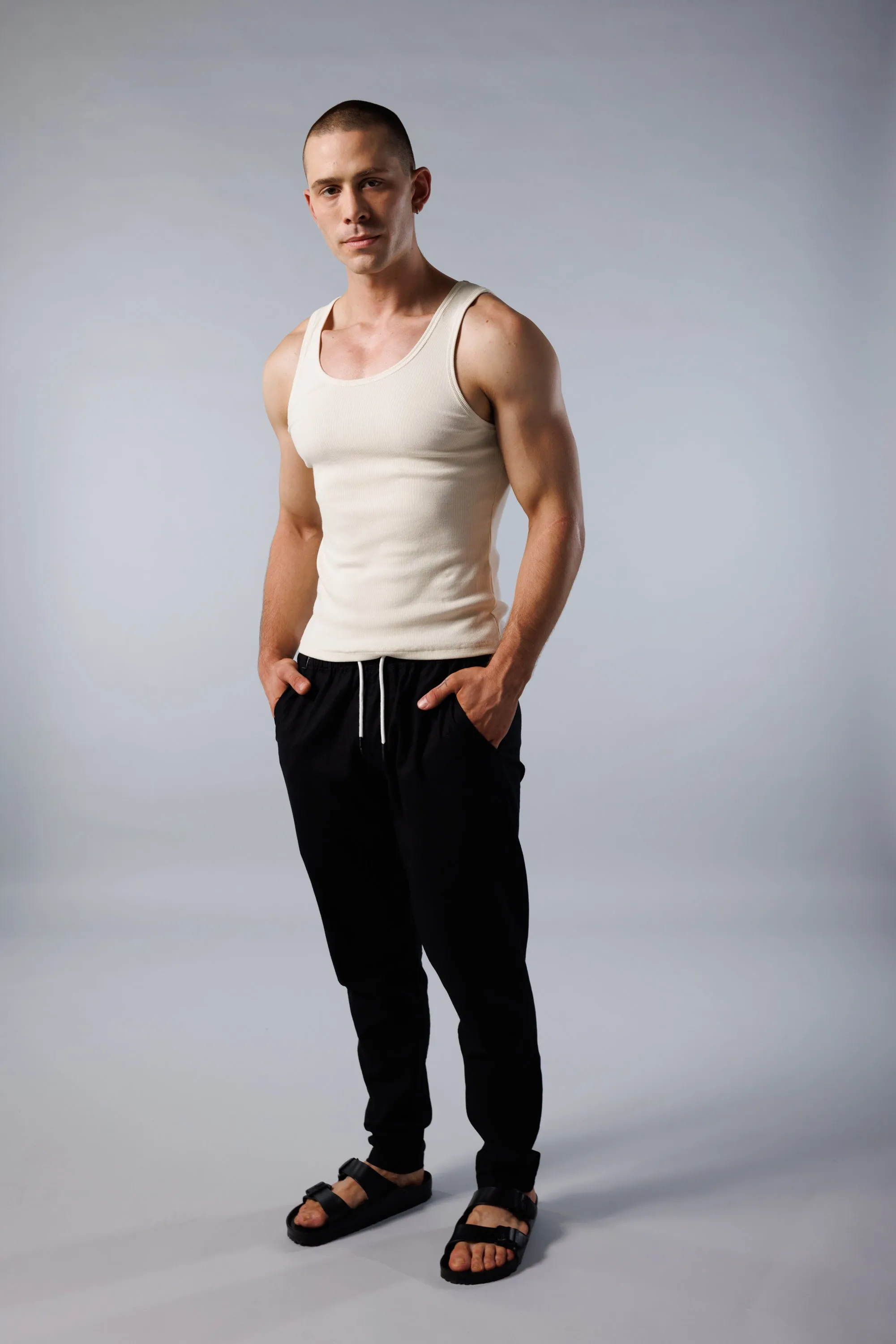Crop Tank - Beige