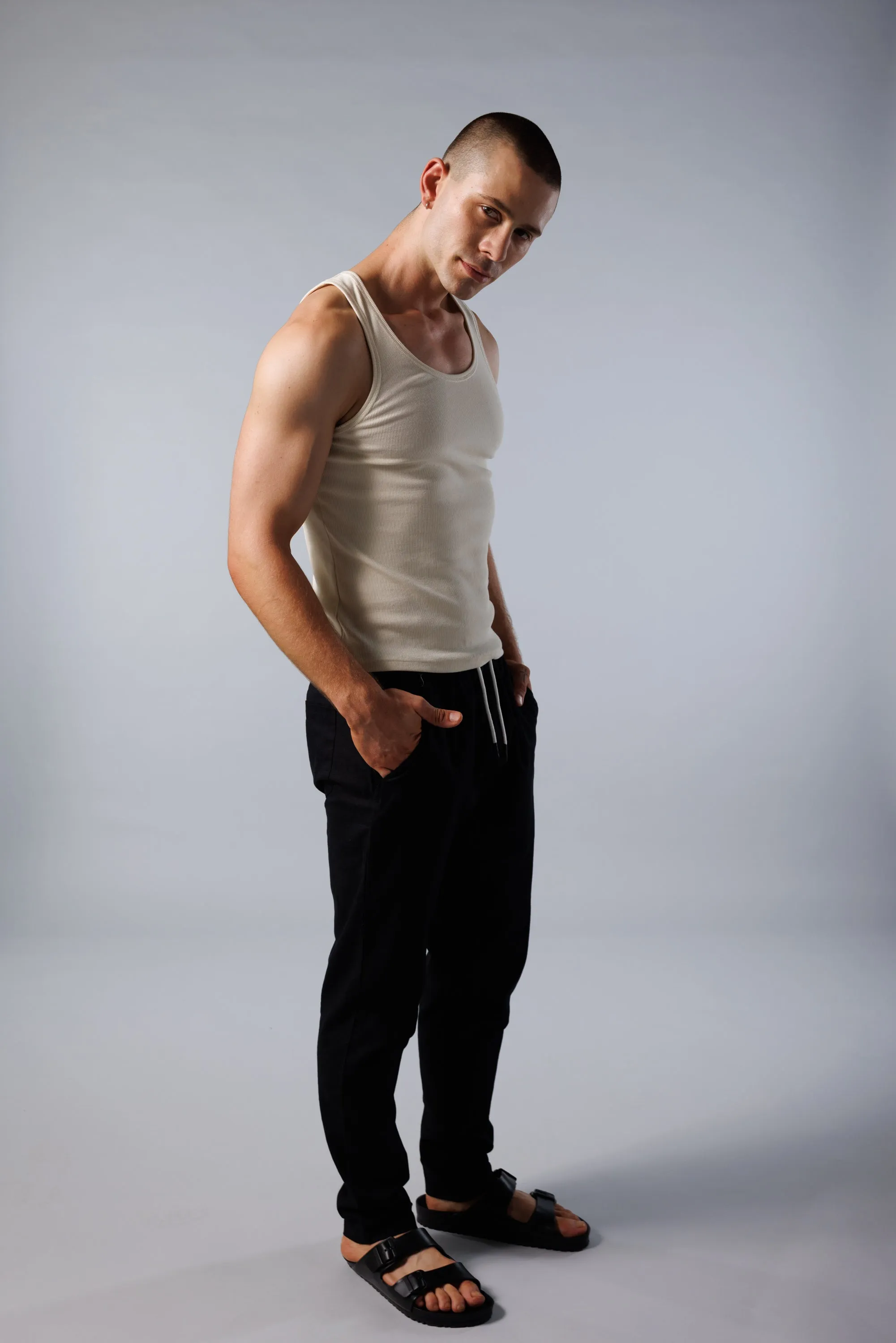 Crop Tank - Beige