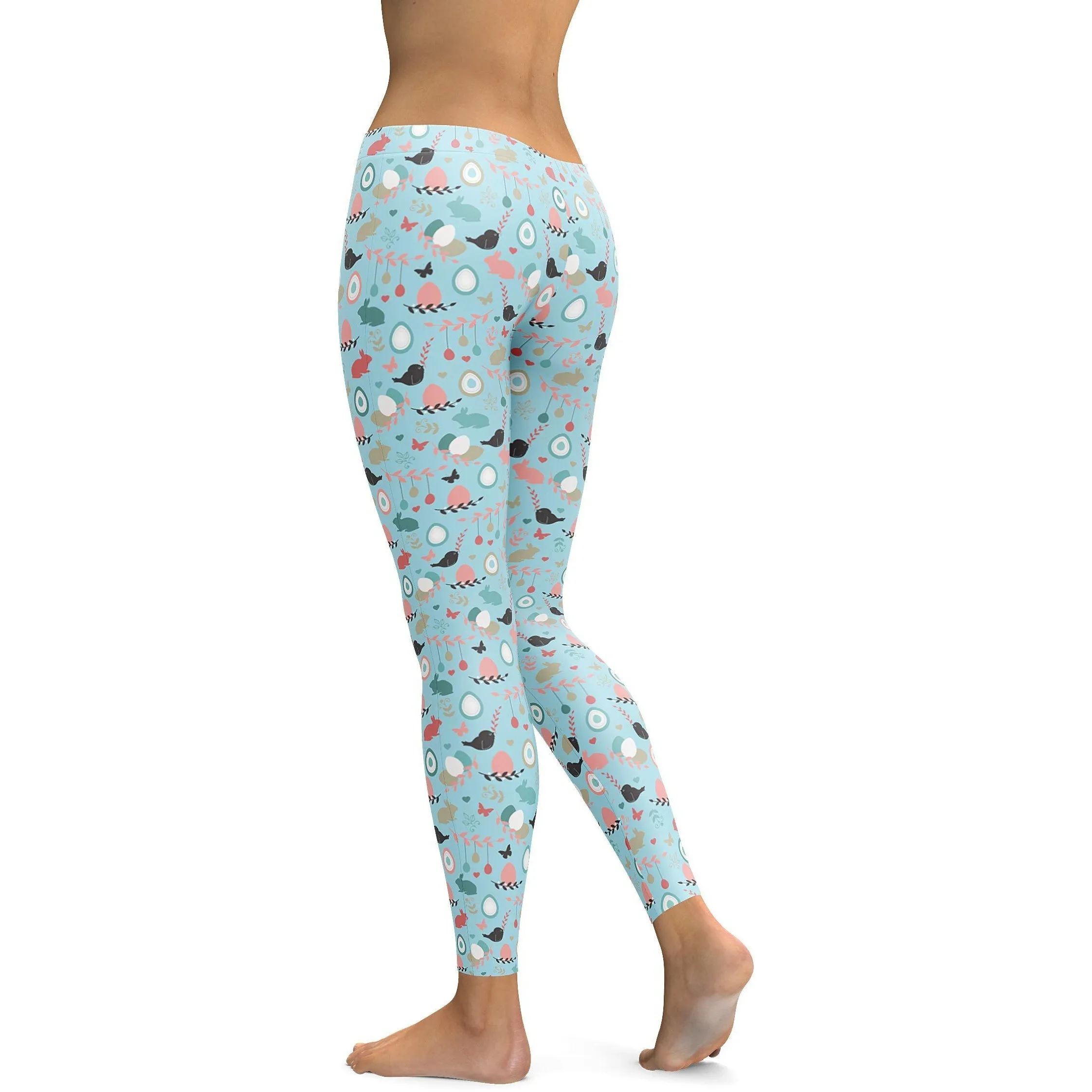 Cute Easter Pattern Leggings