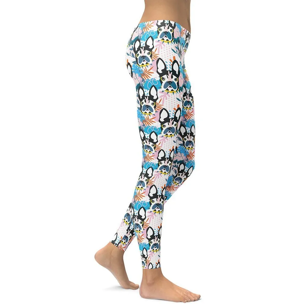Cute Puppy Print Leggings