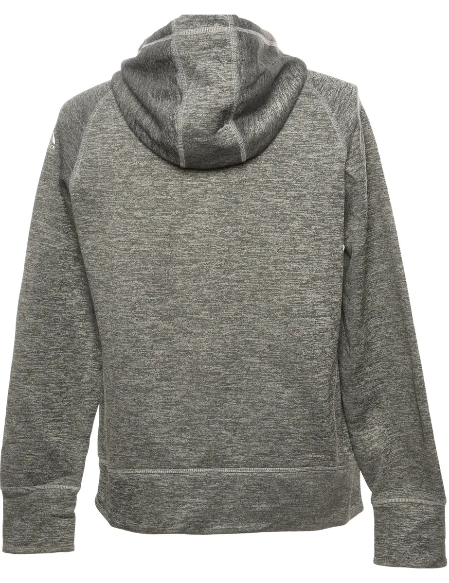 Dark Grey Adidas Printed Hoodie - M