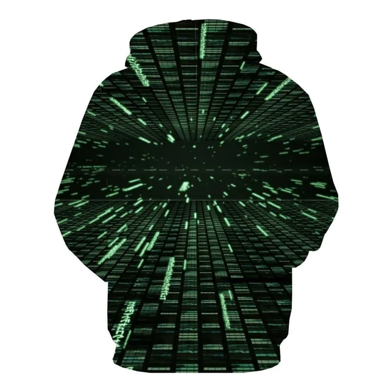 Dizziness Sweatshirts men Technology Hooded Casual Metal Hoodie Print Black 3d Printed