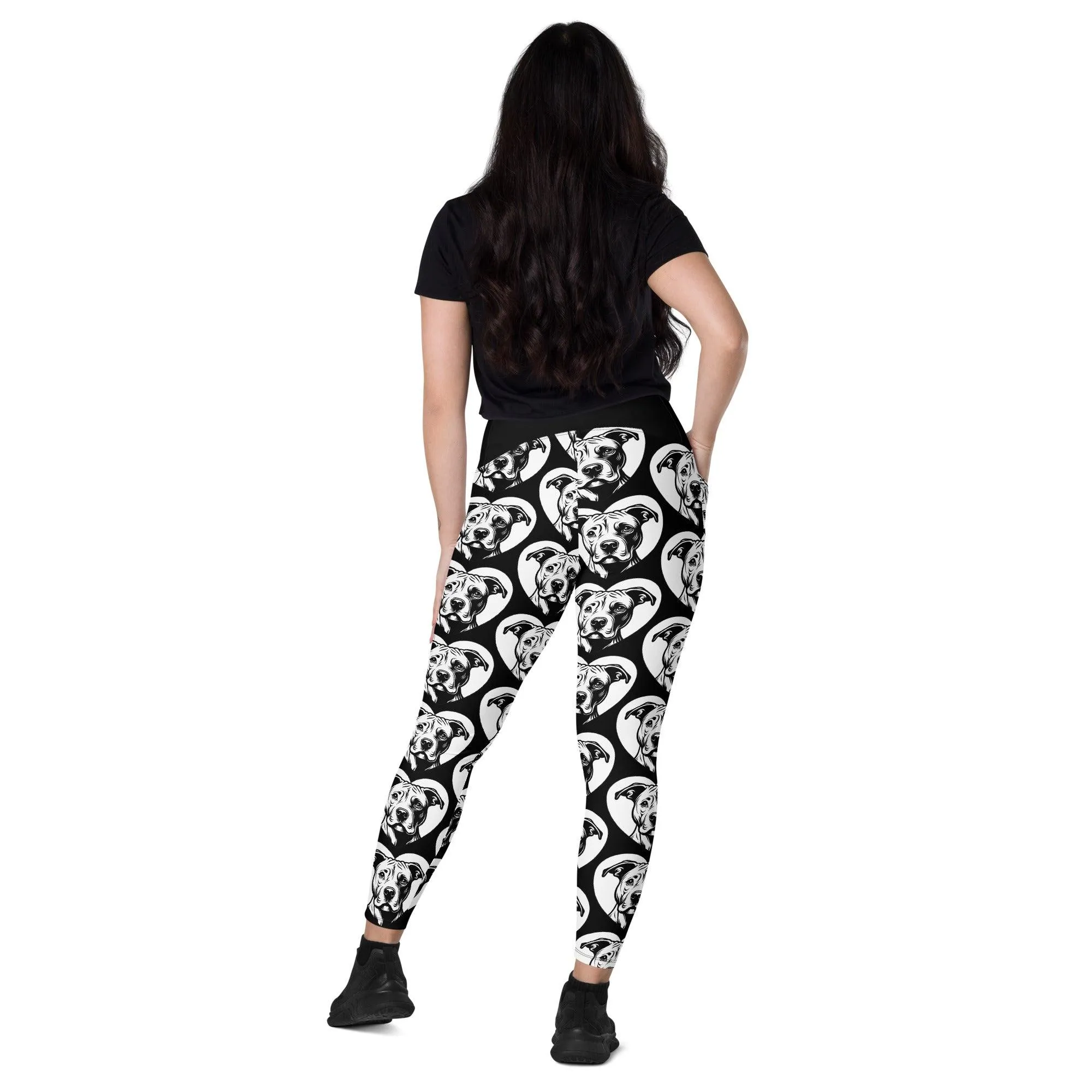DOG BREED LEGGINGS with pockets - AMERICAN PITBULL - HERTTAHOUND