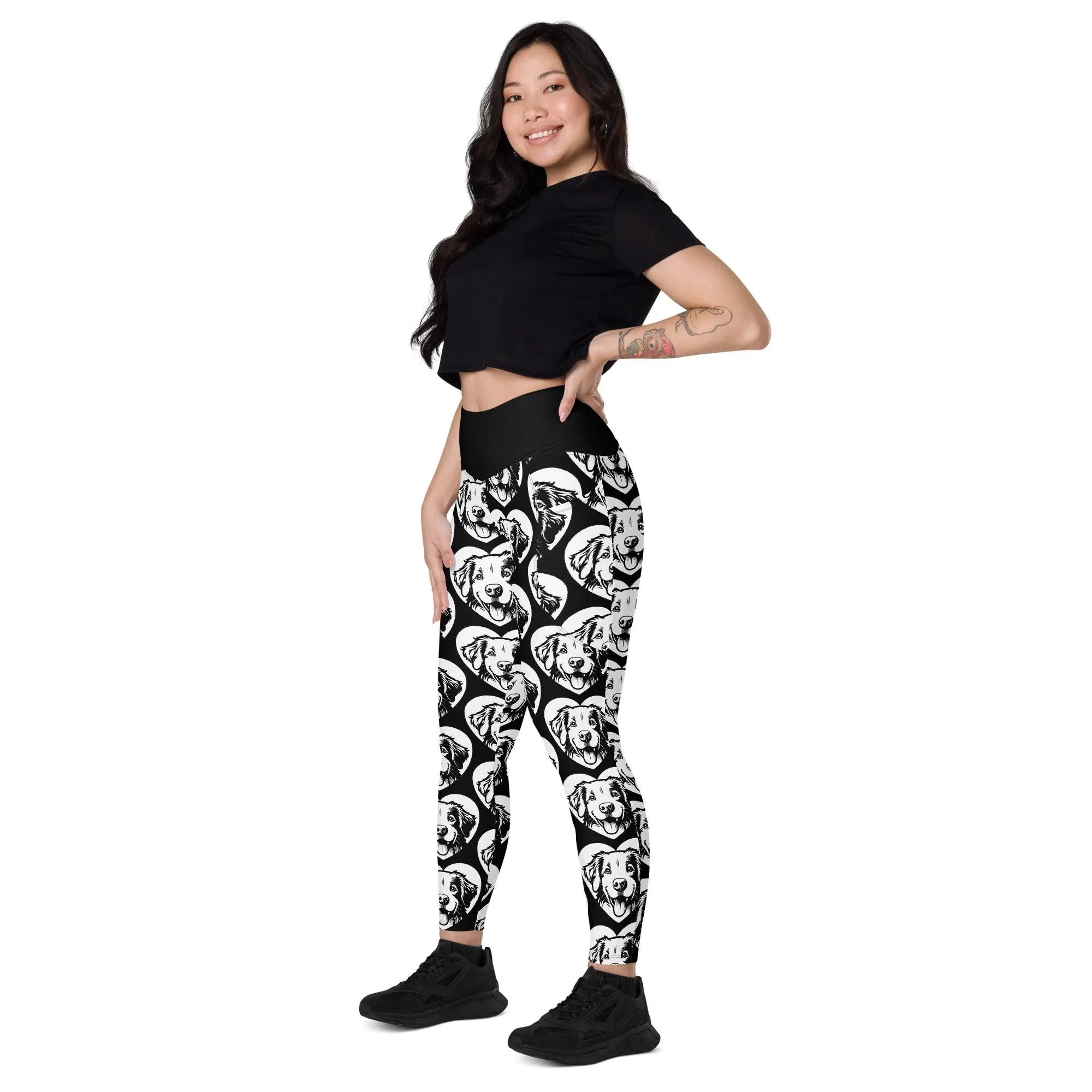 DOG BREED LEGGINGS with pockets - NOVA SCOTIA DUCK TOLLING RETRIEVER - HERTTAHOUND
